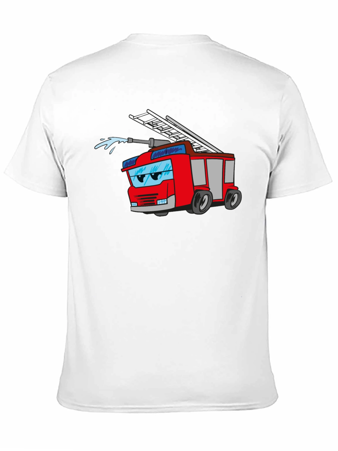 Cartoon Fire Truck Graphic Tee