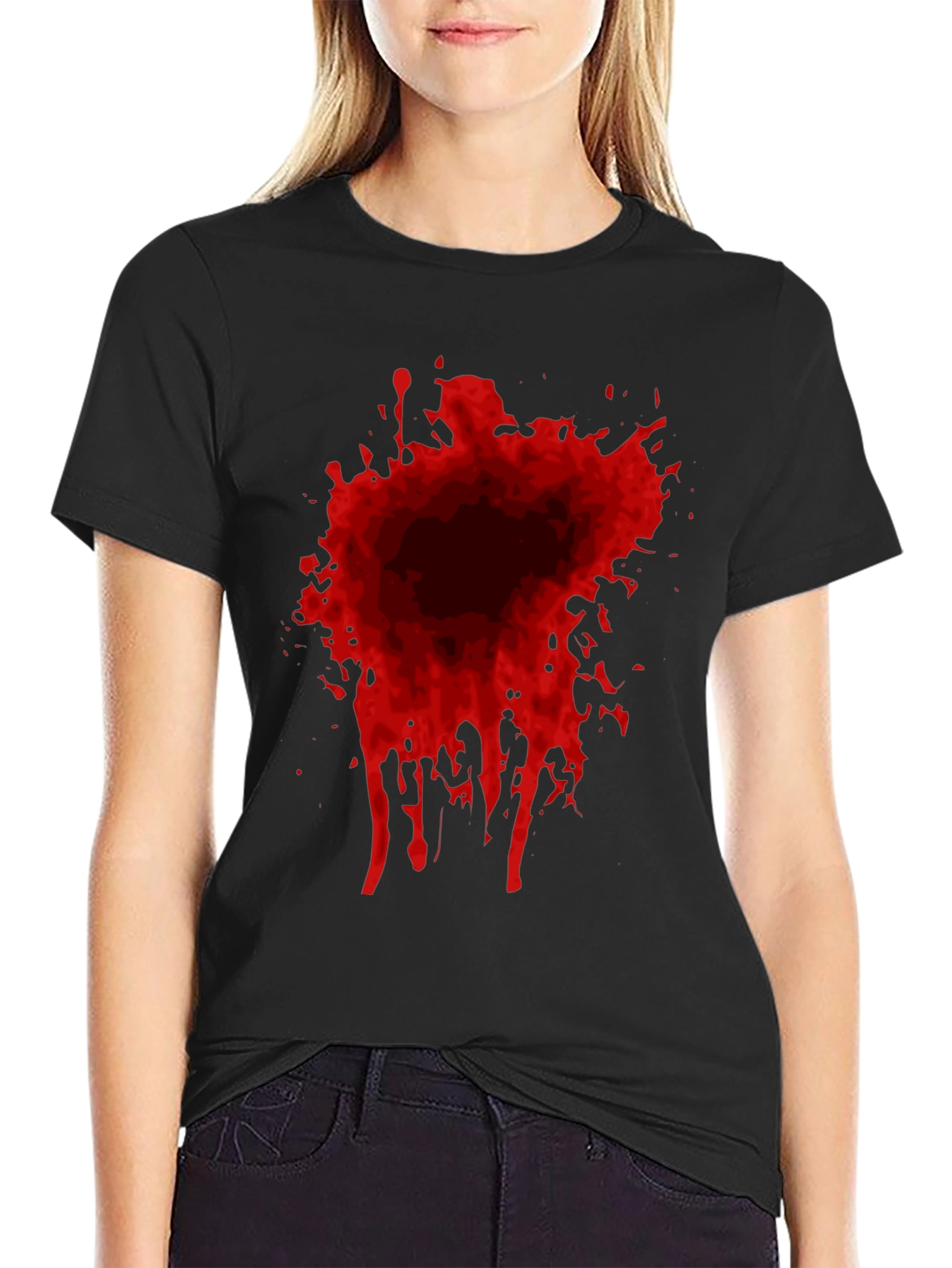 Blood Splatter Graphic T-Shirt