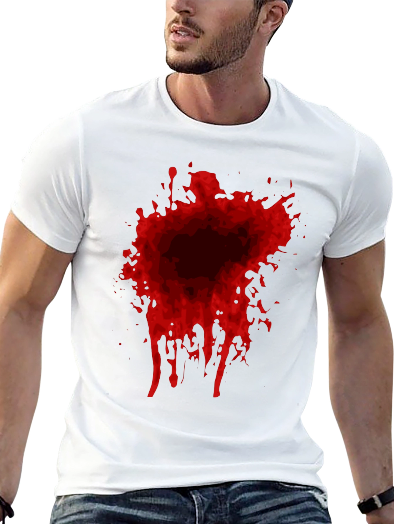 Blood Splatter Graphic T-Shirt