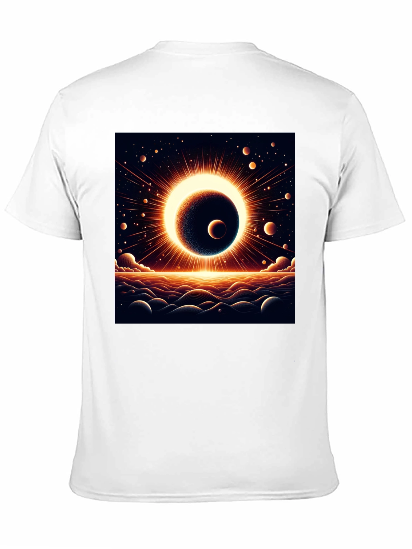 Solar Eclipse Graphic Black Tee