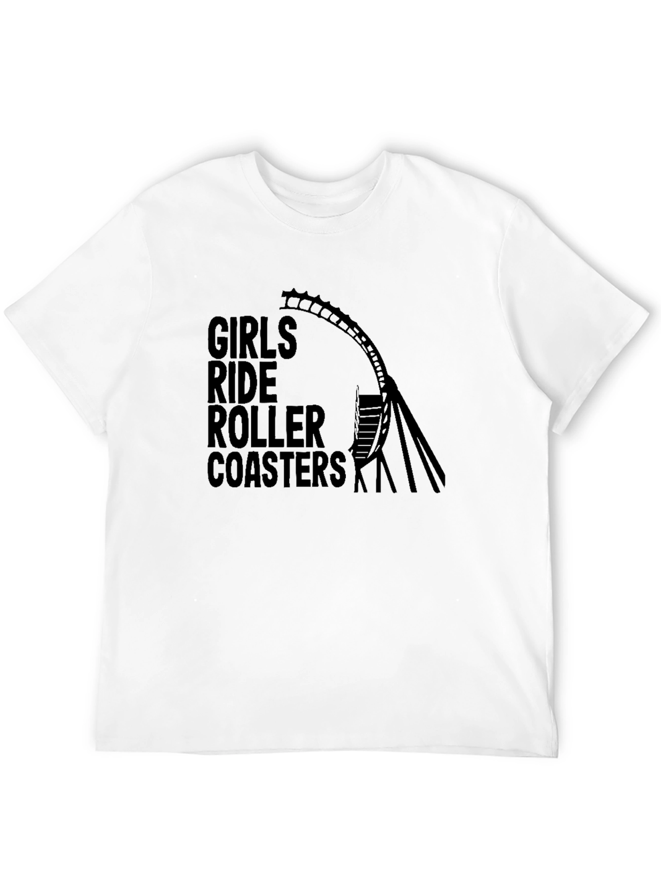 Girls Ride Roller Coasters Graphic Tee