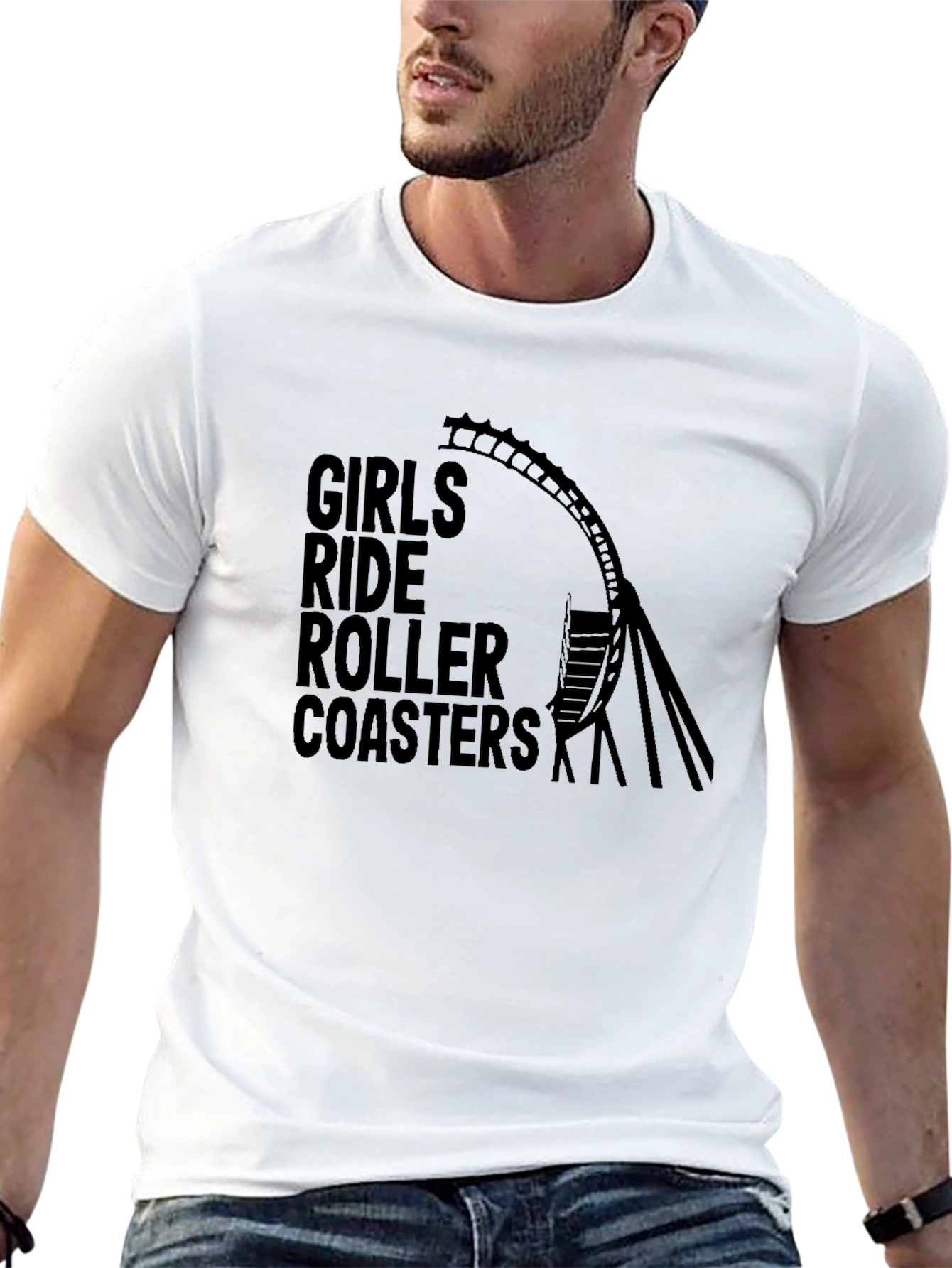 Girls Ride Roller Coasters Graphic Tee