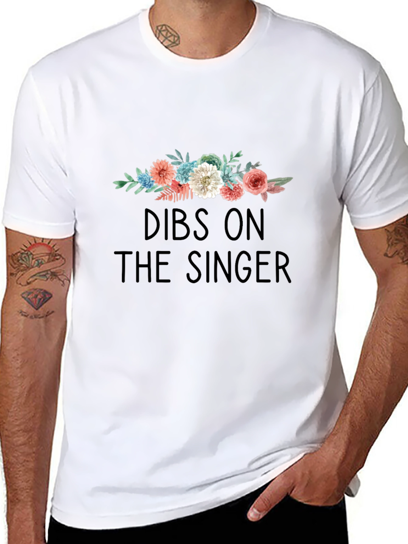 Dibs on The Singer Floral Graphic T-Shirt