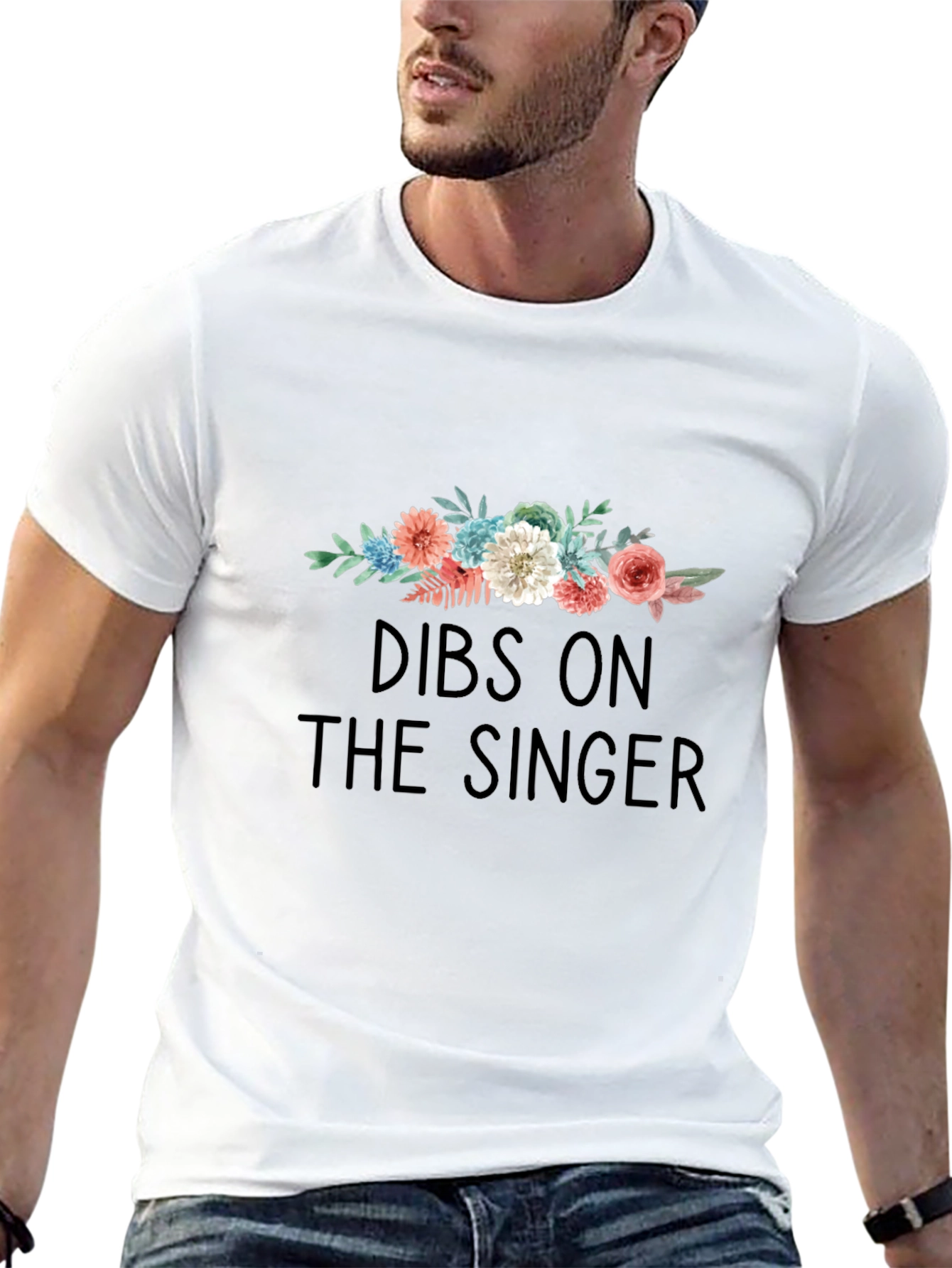 Dibs on The Singer Floral Graphic T-Shirt