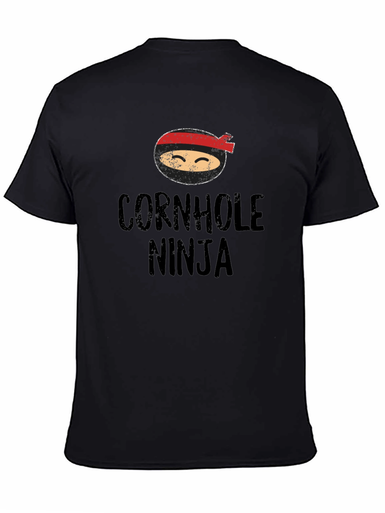 Cornhole Ninja Graphic Tee - Black