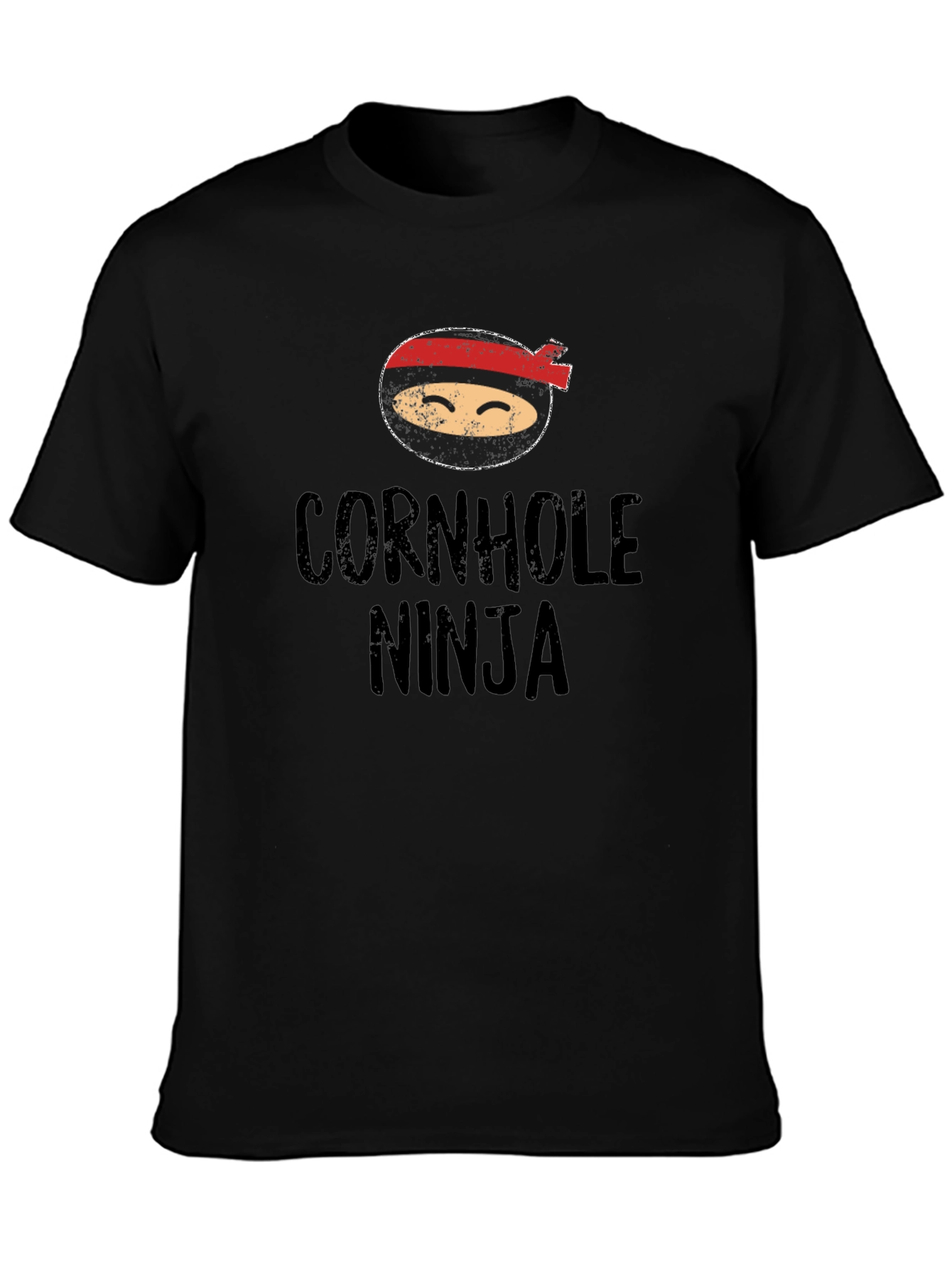 Cornhole Ninja Graphic Tee - Black