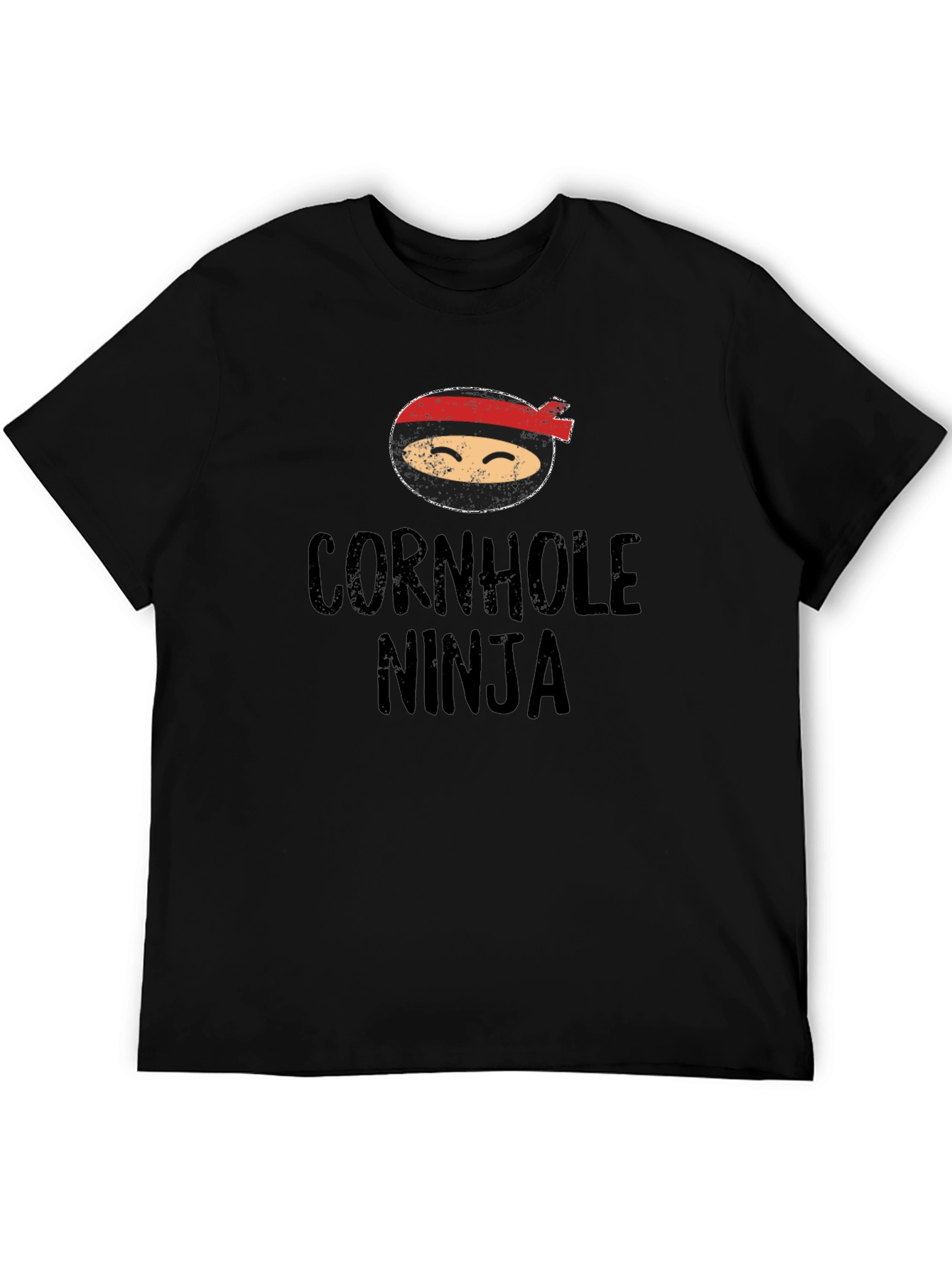 Cornhole Ninja Graphic Tee - Black