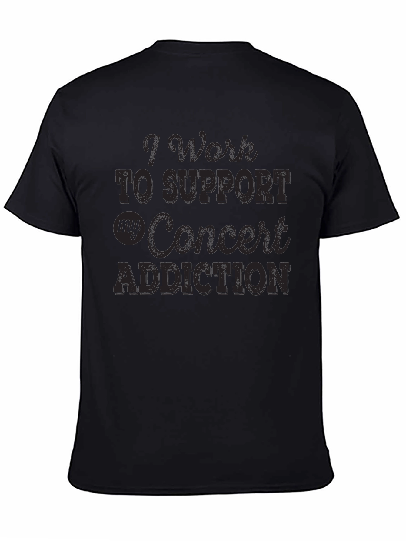 Concert Addiction Graphic Tee - Black