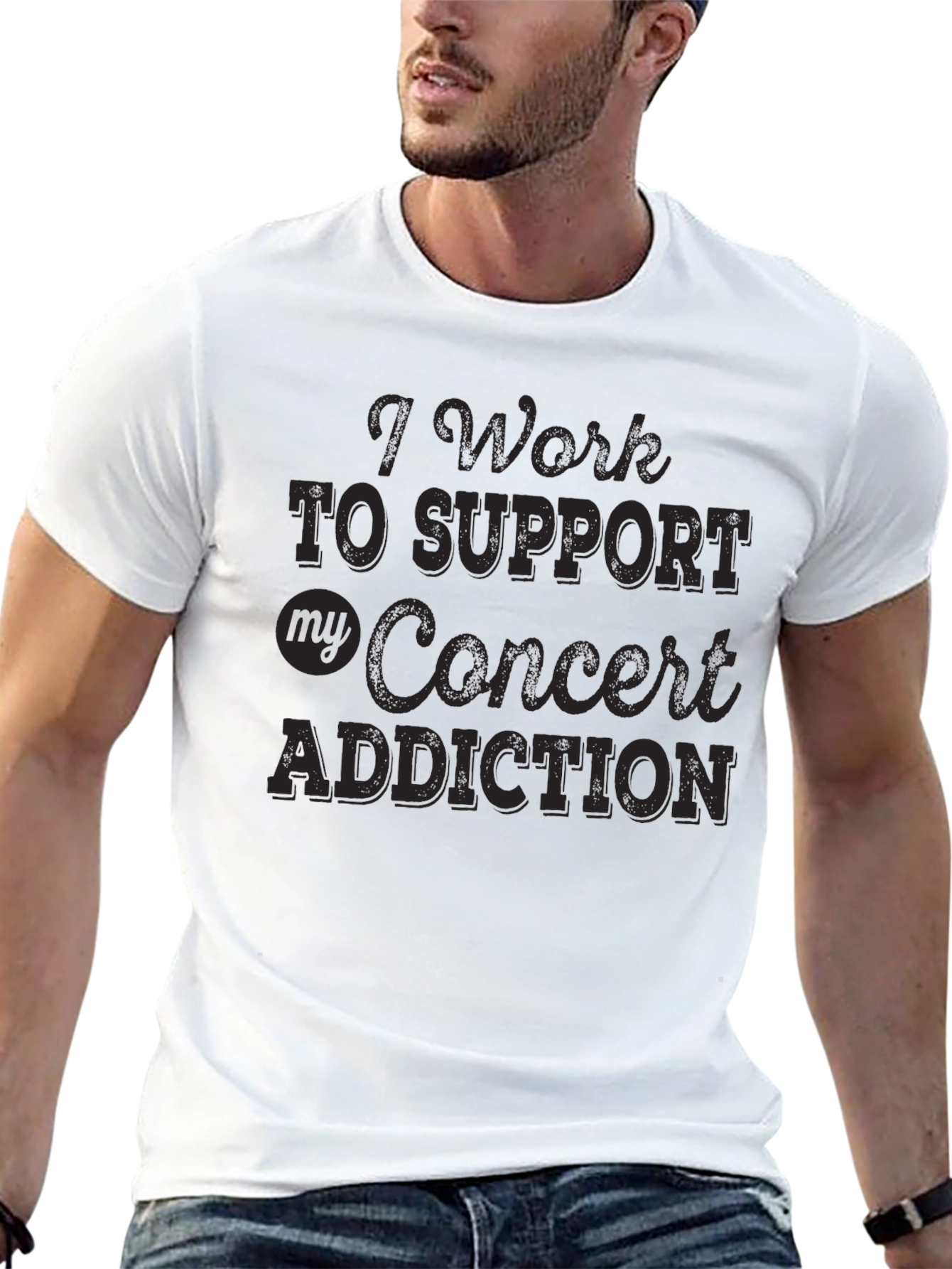 Concert Addiction Graphic Tee - Black