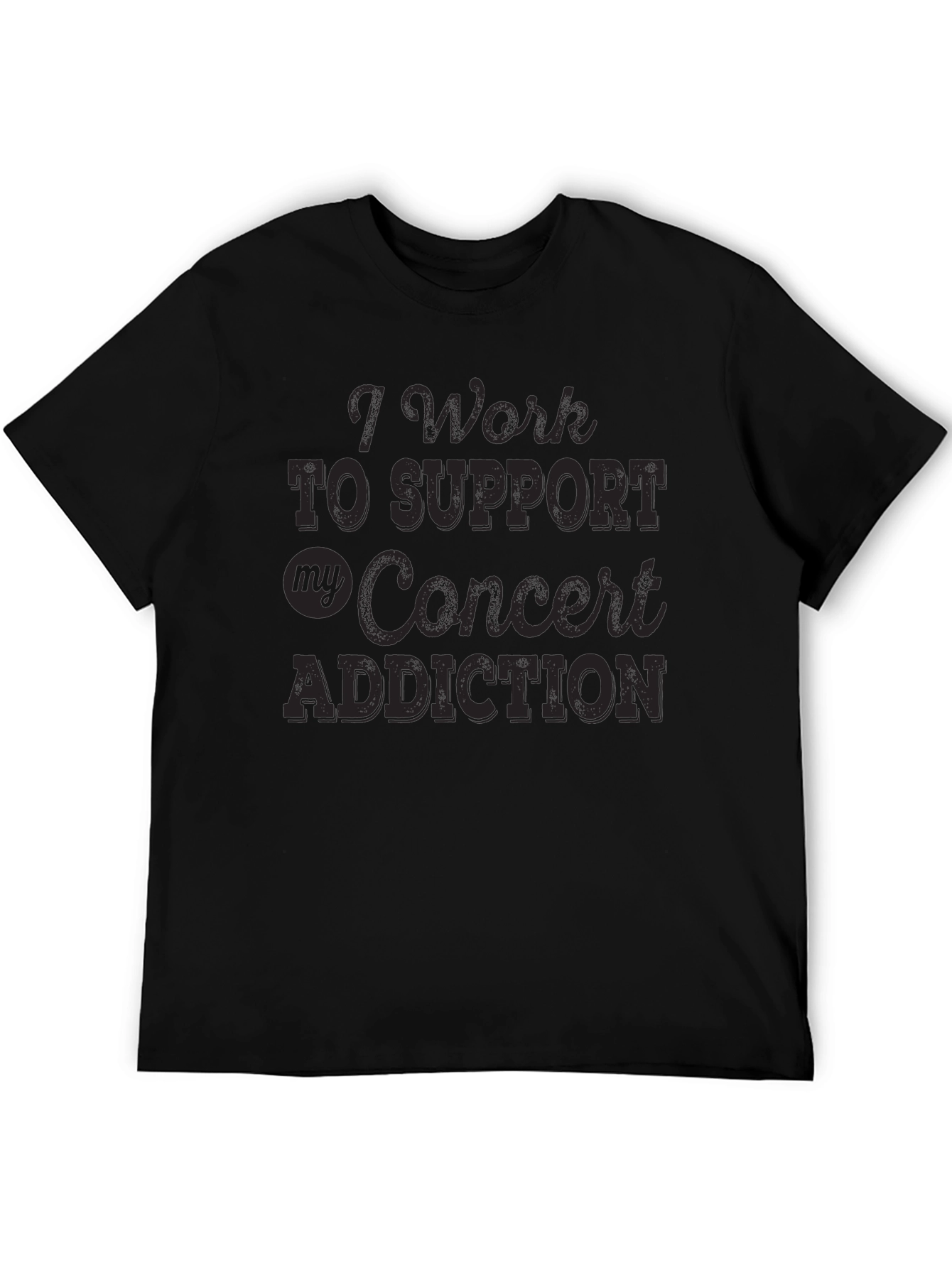 Concert Addiction Graphic Tee - Black