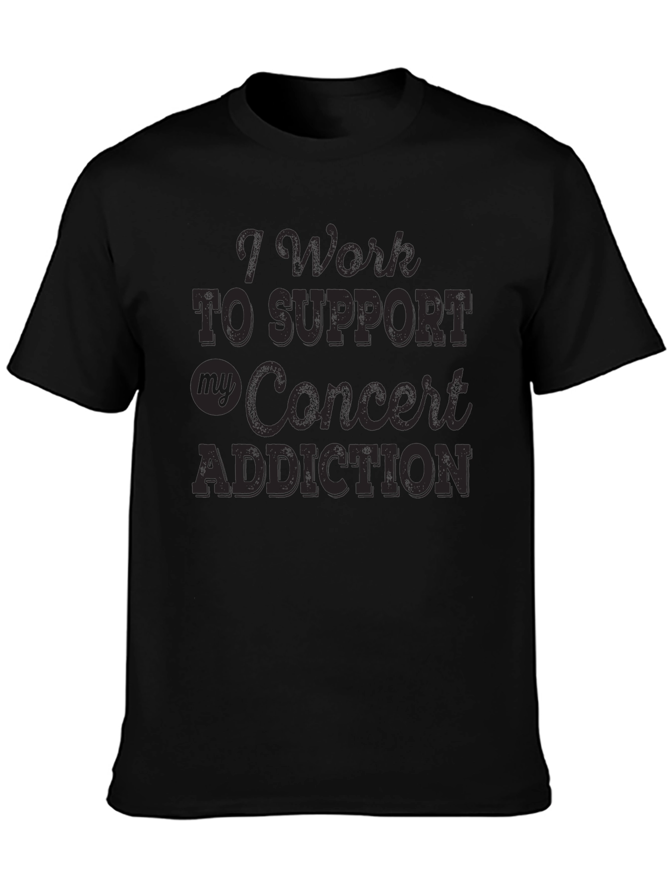Concert Addiction Graphic Tee - Black