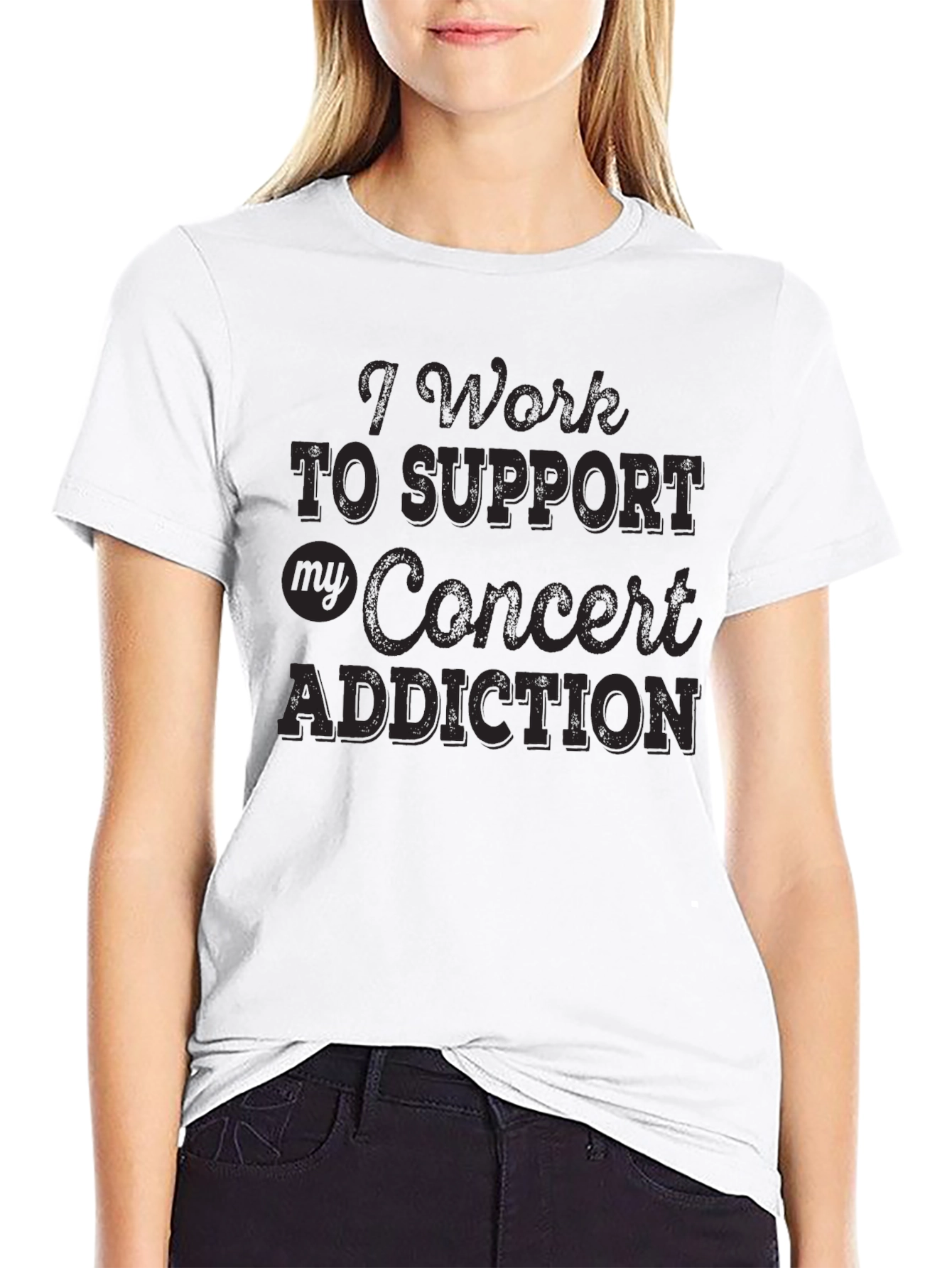 Concert Addiction Graphic Tee - Black