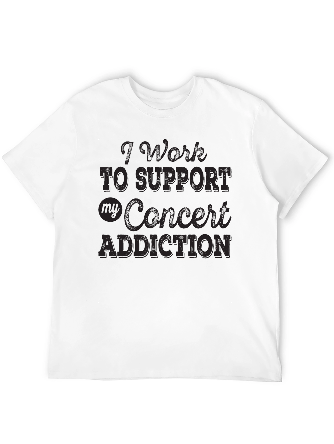 Concert Addiction Graphic Tee - Black