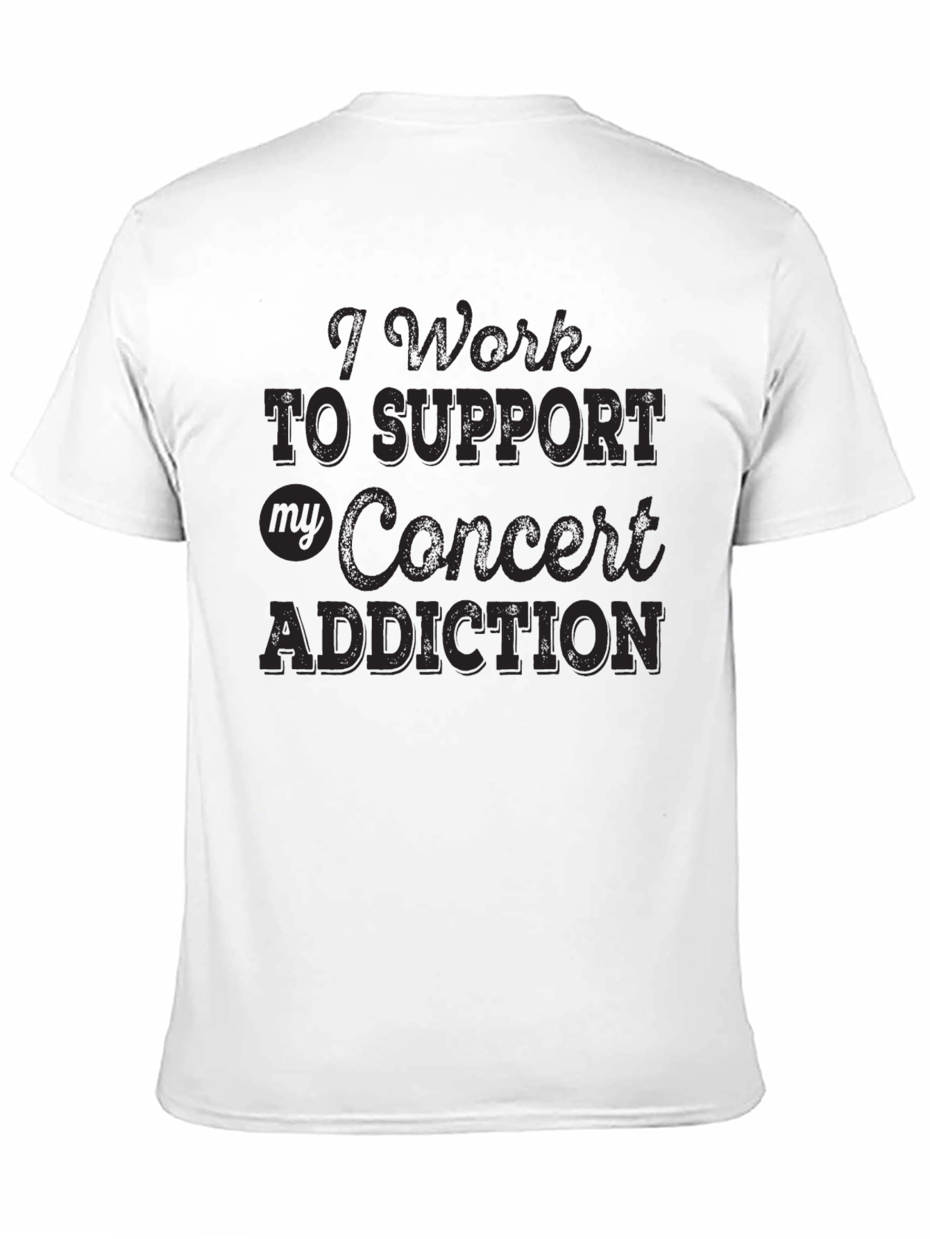 Concert Addiction Graphic Tee - Black