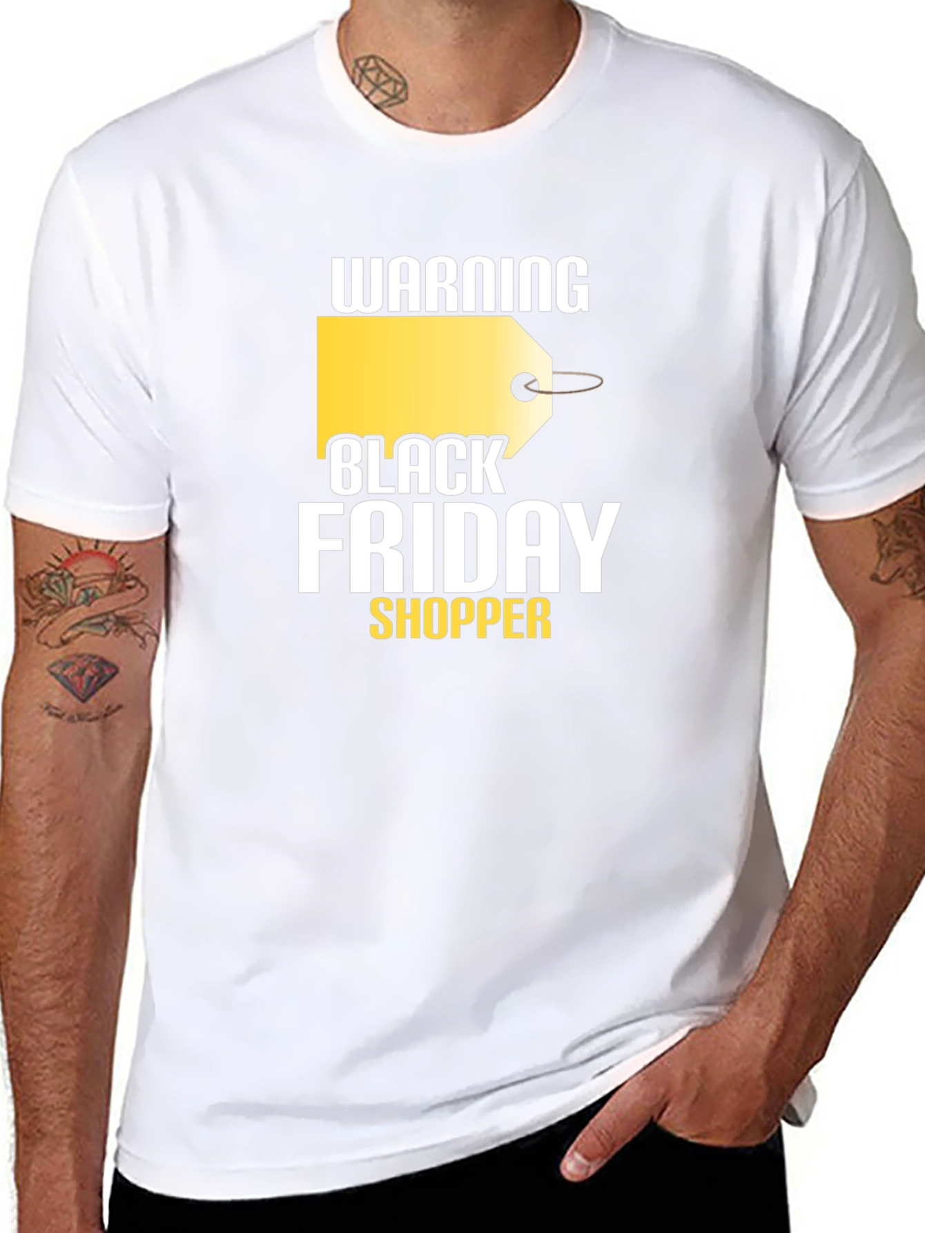 Warning Black Friday Shopper Graphic Tee