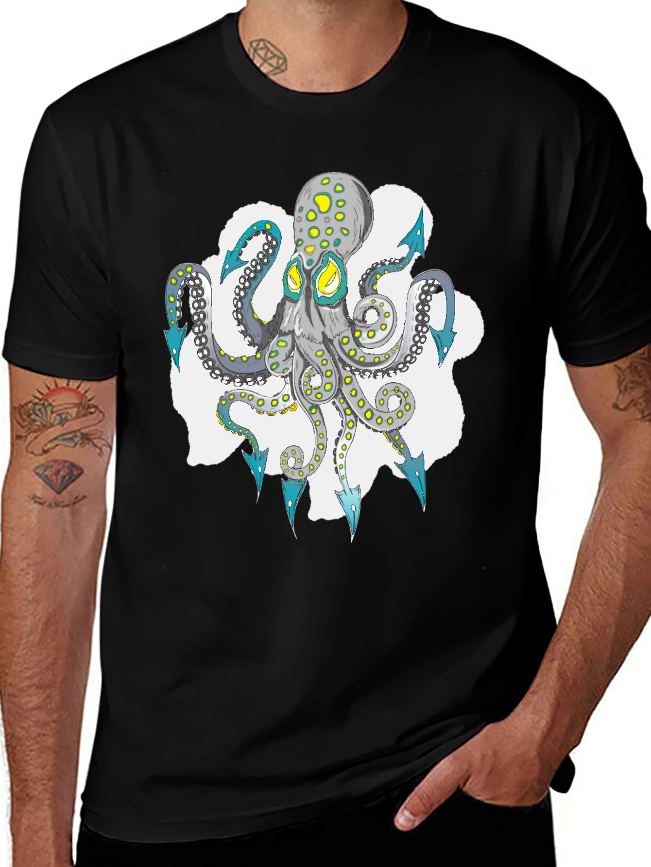 Octopus Graphic Tee - Cool Sea Life Design