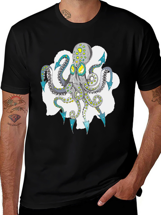 Octopus Graphic Tee - Cool Sea Life Design