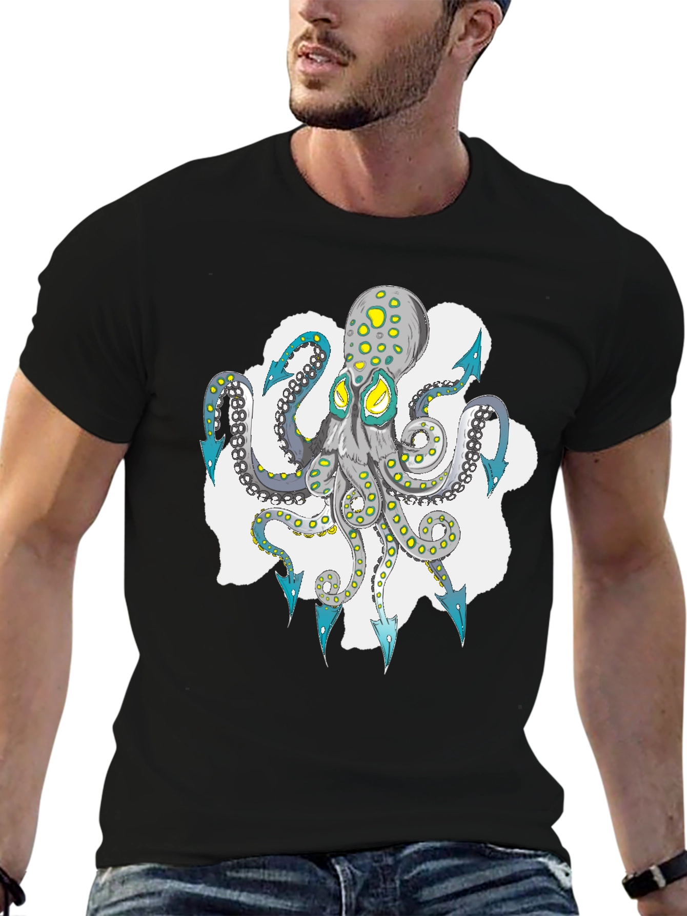 Octopus Graphic Tee - Cool Sea Life Design