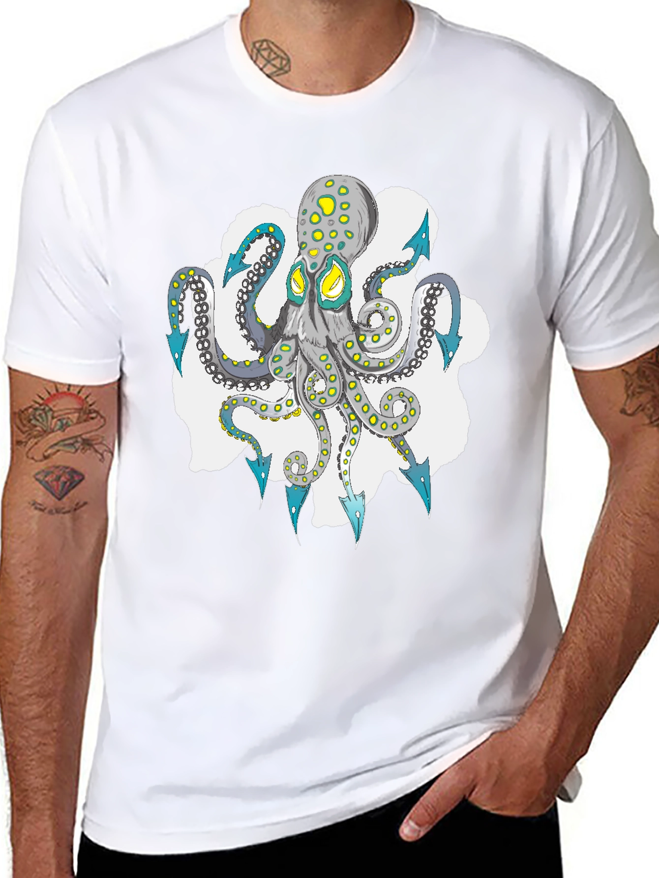 Octopus Graphic Tee - Cool Sea Life Design