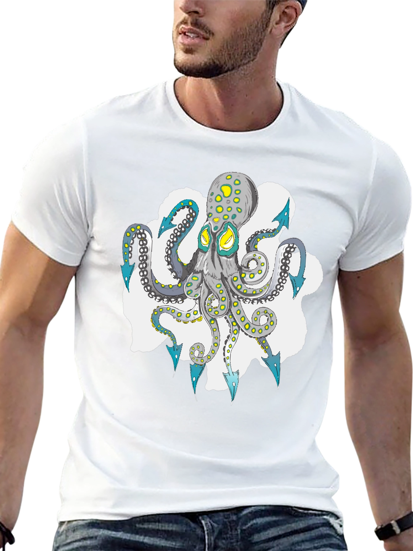 Octopus Graphic Tee - Cool Sea Life Design