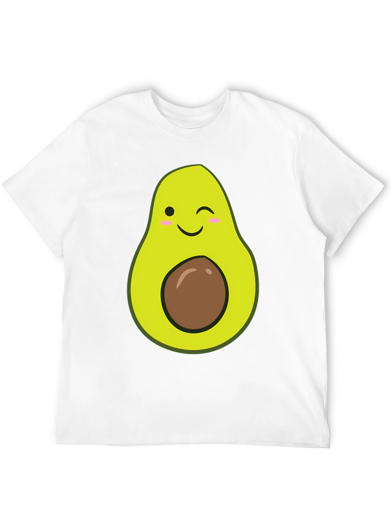 Winking Avocado Graphic Tee - Soft Black T-Shirt