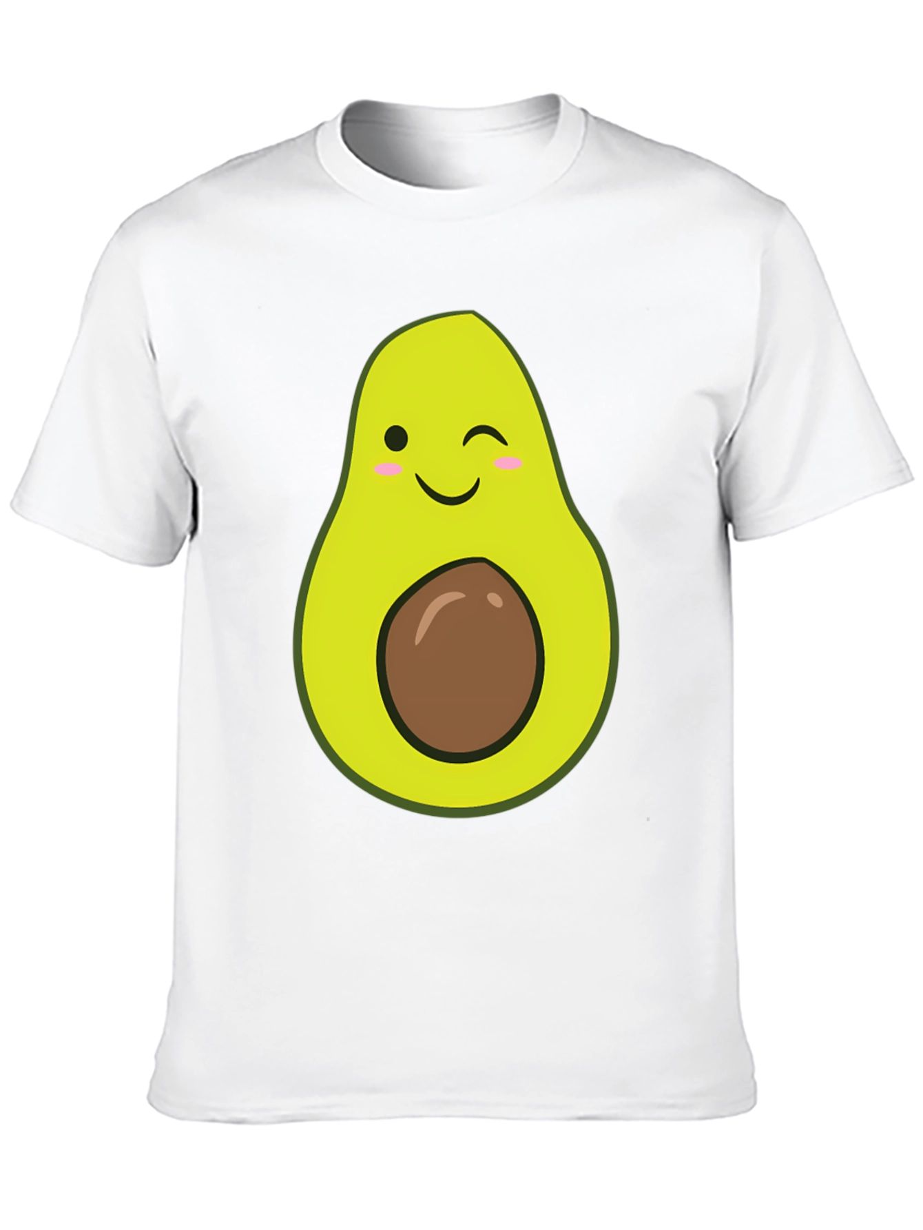 Winking Avocado Graphic Tee - Soft Black T-Shirt