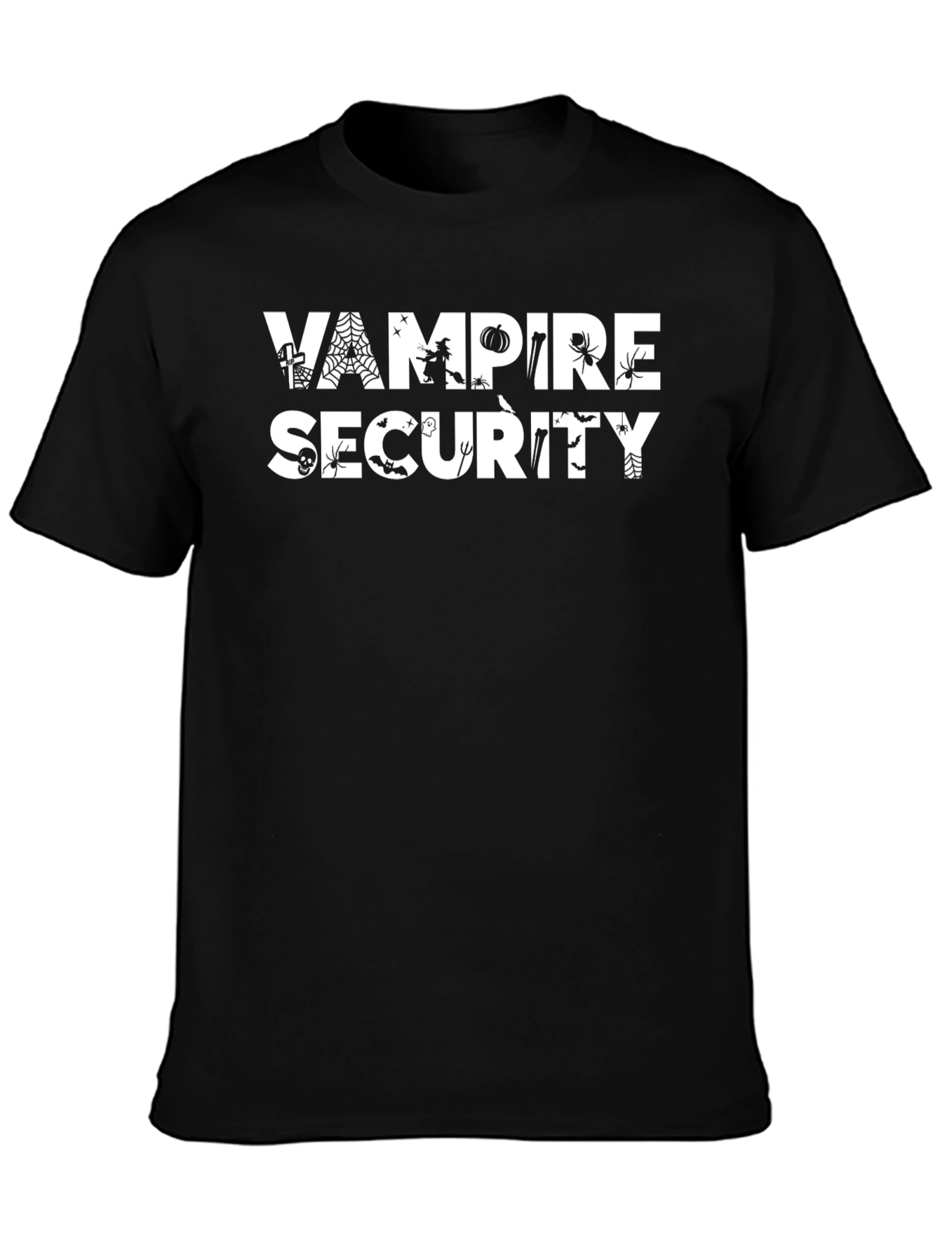 Vampire Security Halloween Graphic T-Shirt