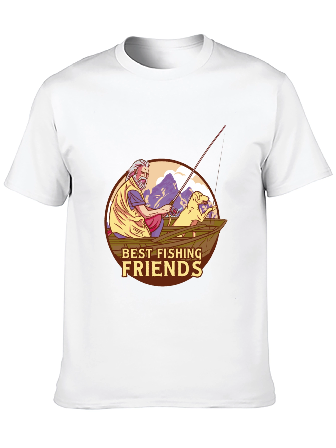 Best Fishing Friends T-Shirt - Fisherman & Dog