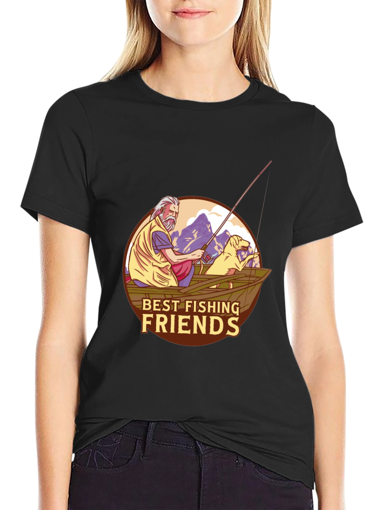 Best Fishing Friends T-Shirt - Fisherman & Dog