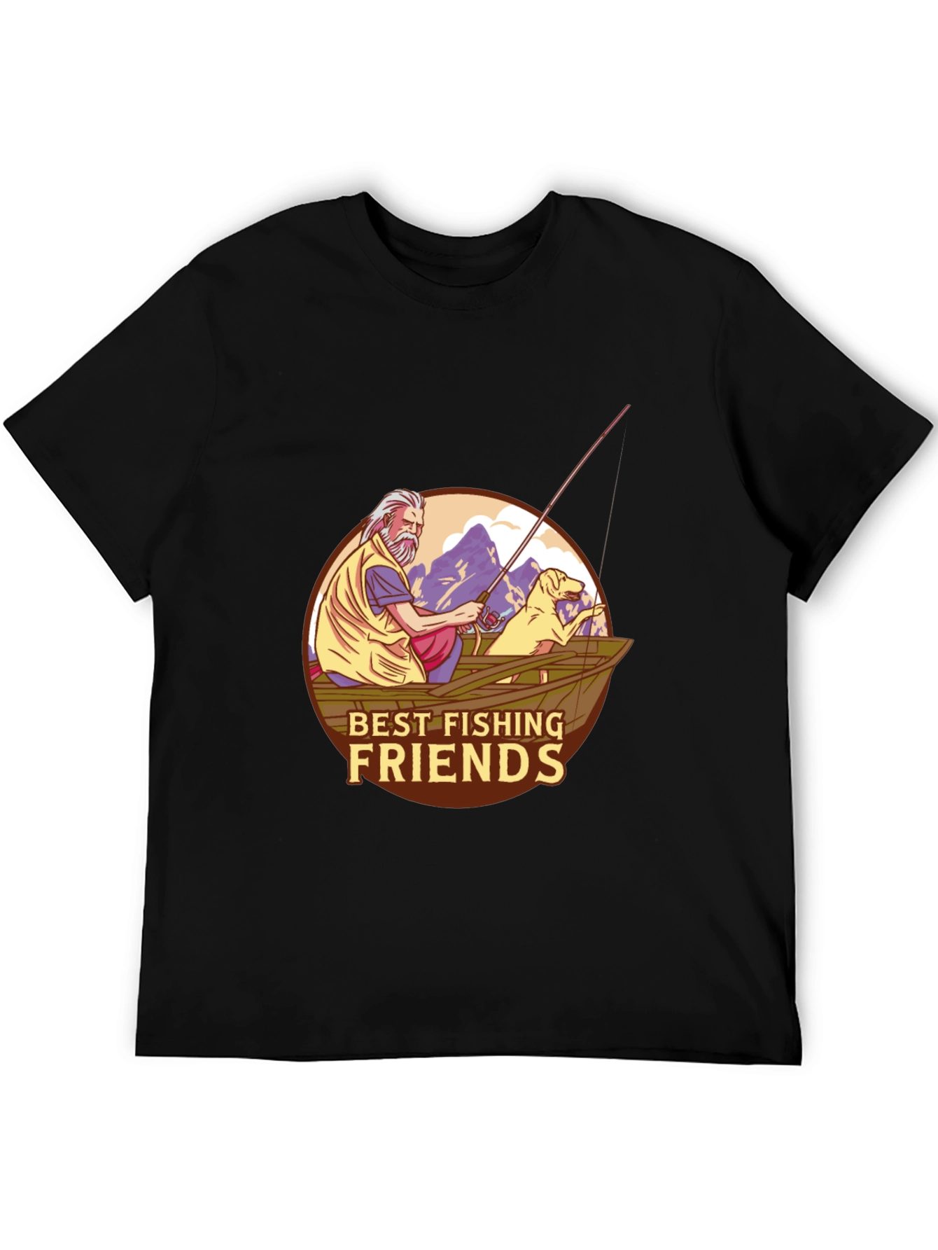 Best Fishing Friends T-Shirt - Fisherman & Dog