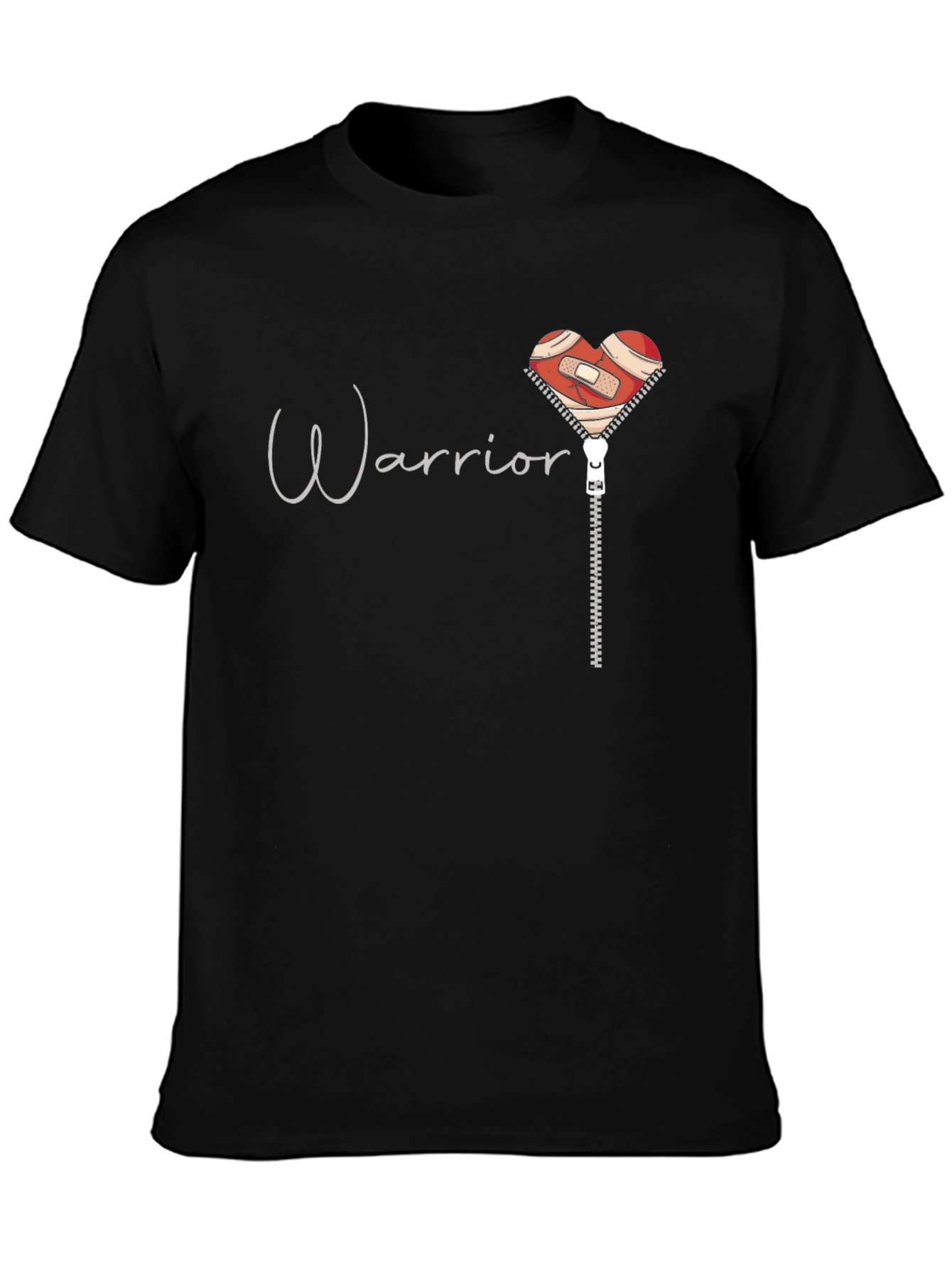 Warrior Heart Zipper T-Shirt