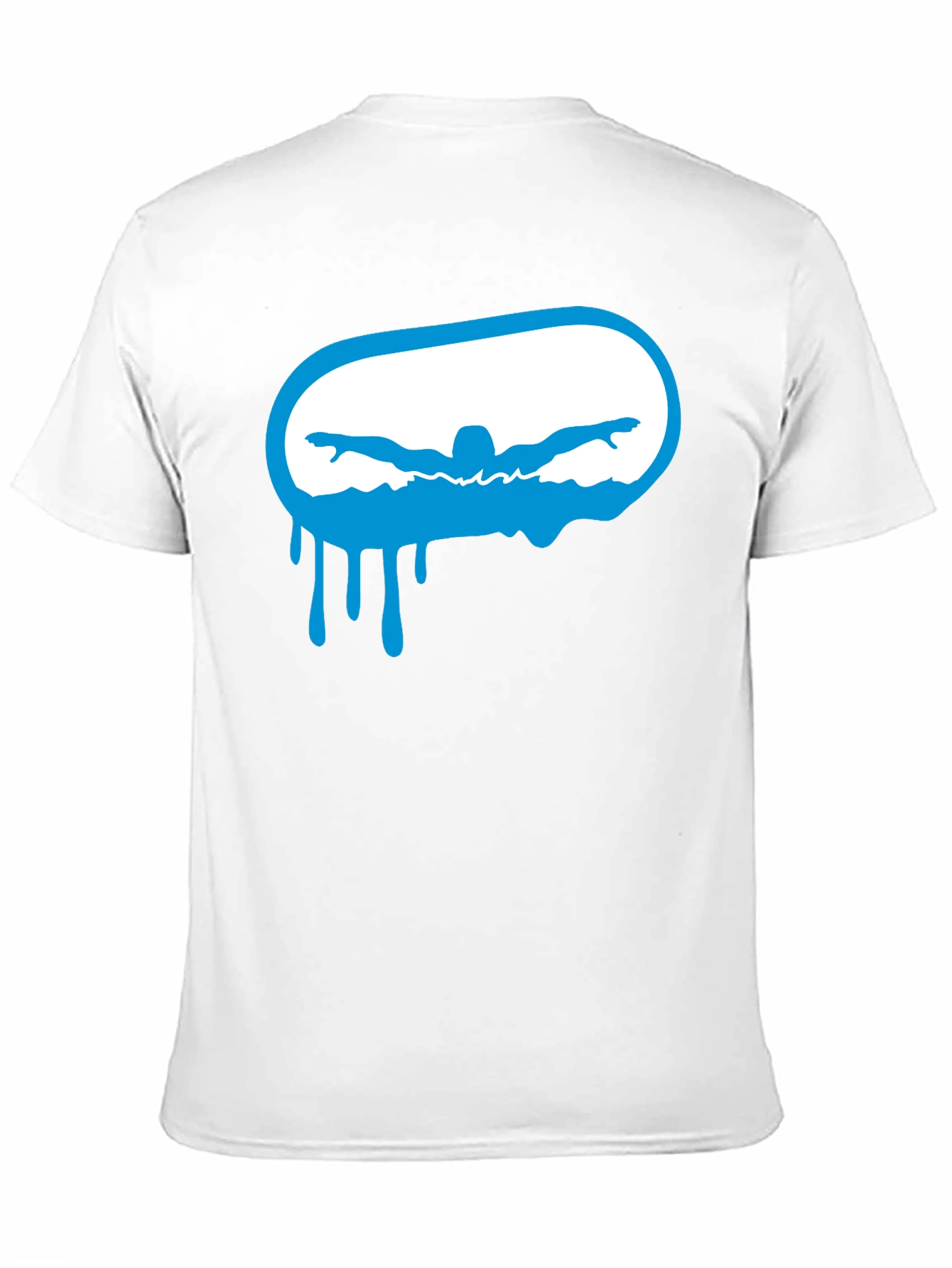 Swimmer Graphic Black T-Shirt