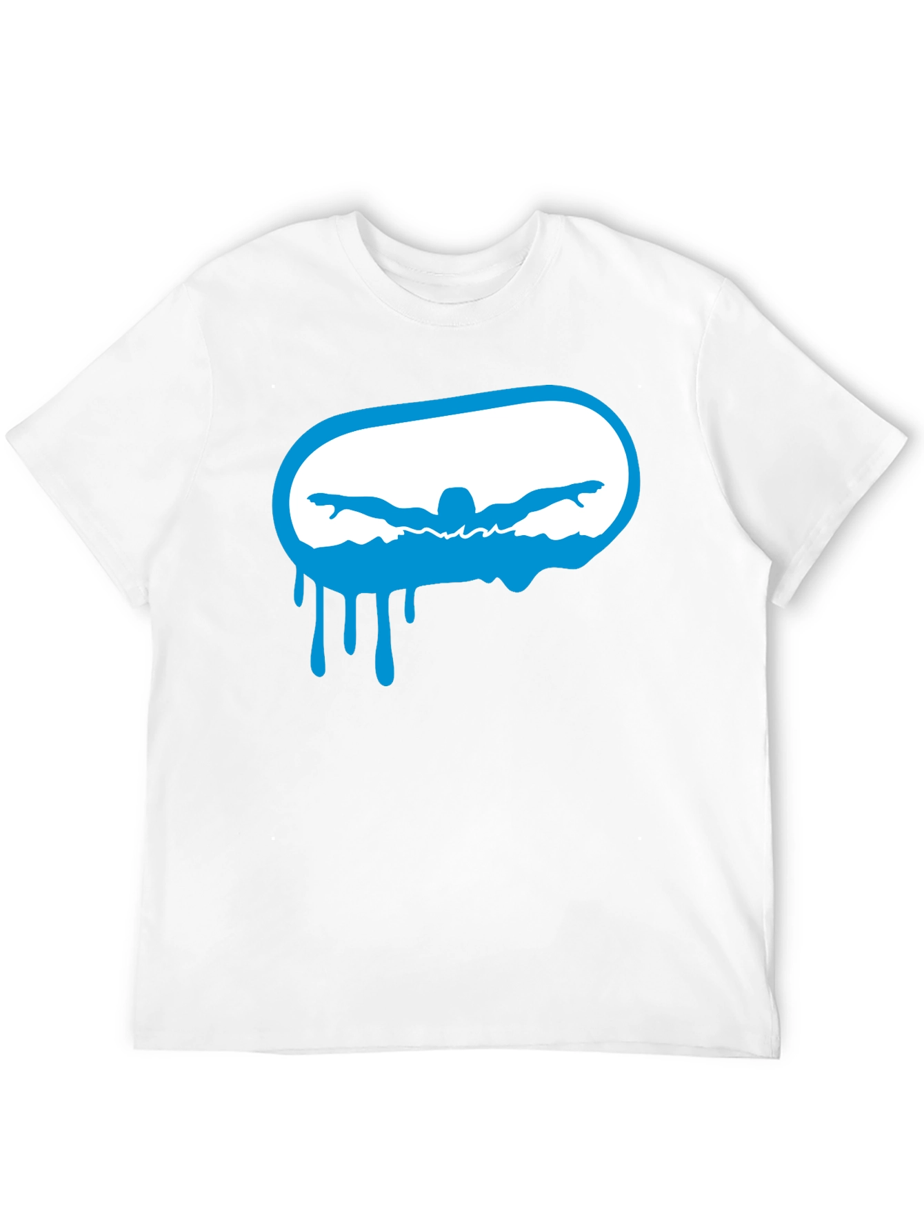 Swimmer Graphic Black T-Shirt