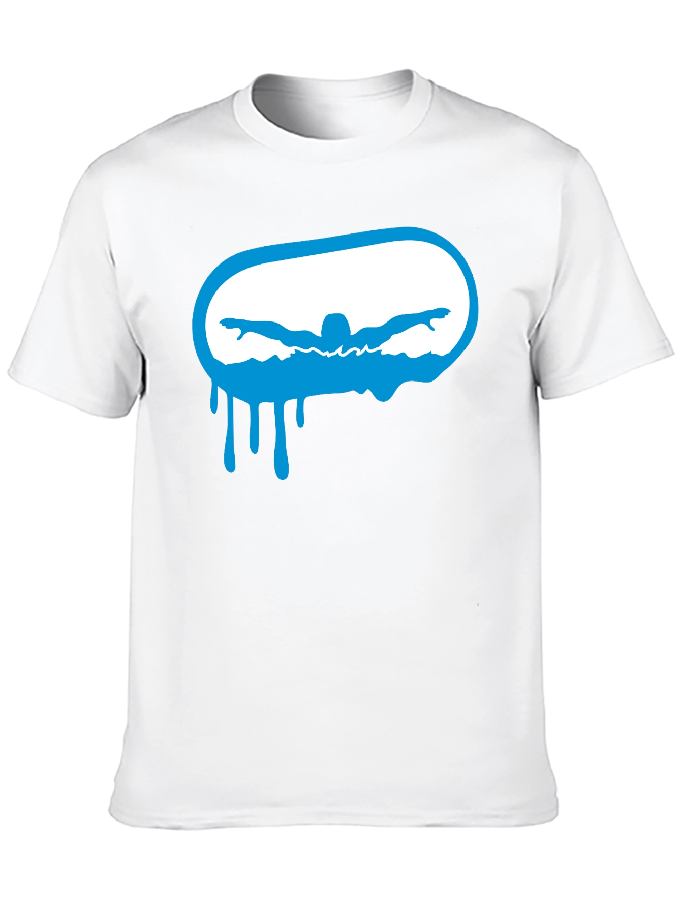 Swimmer Graphic Black T-Shirt
