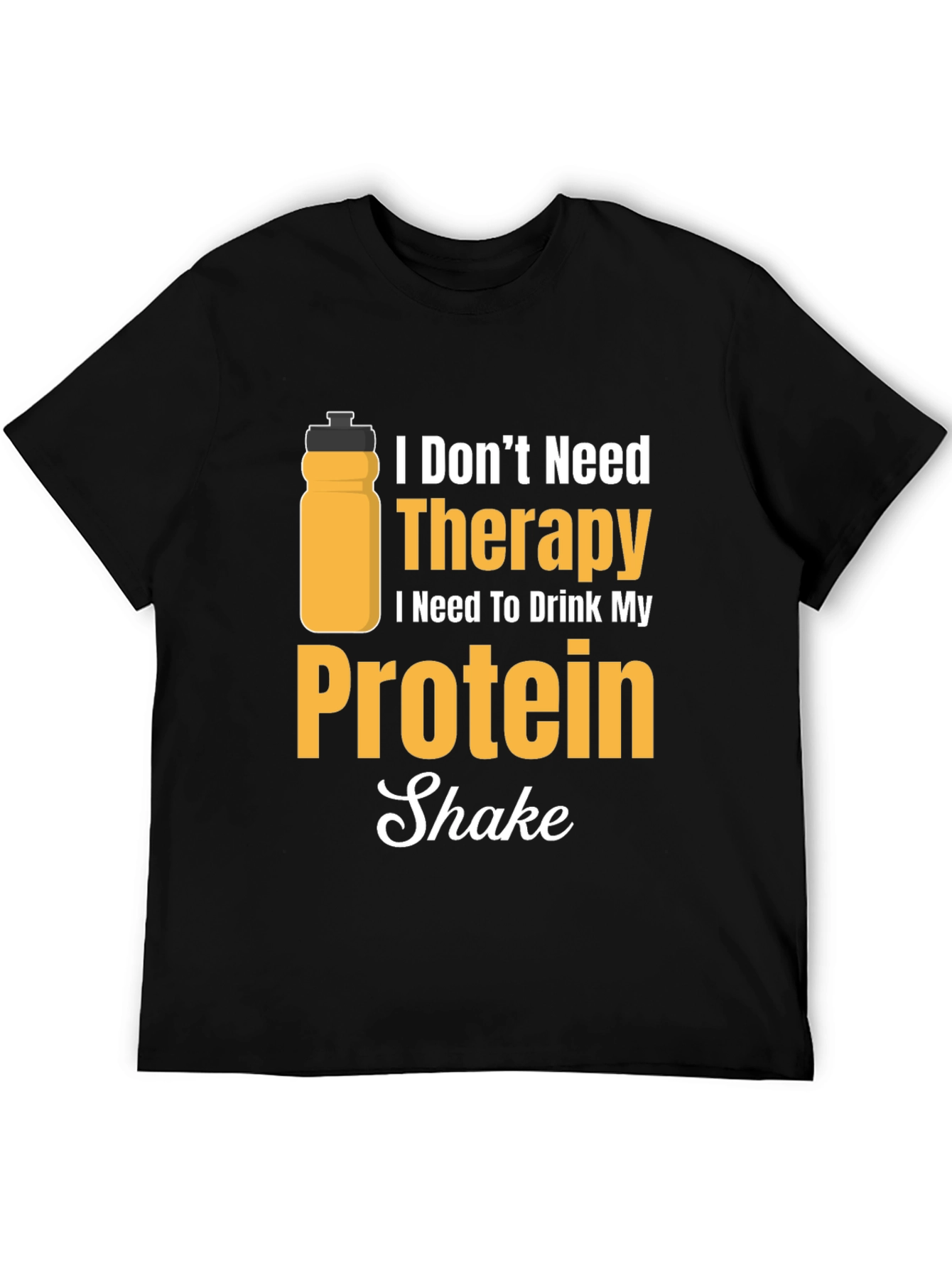 Protein Shake Therapy T-Shirt - Gym Workout Apparel