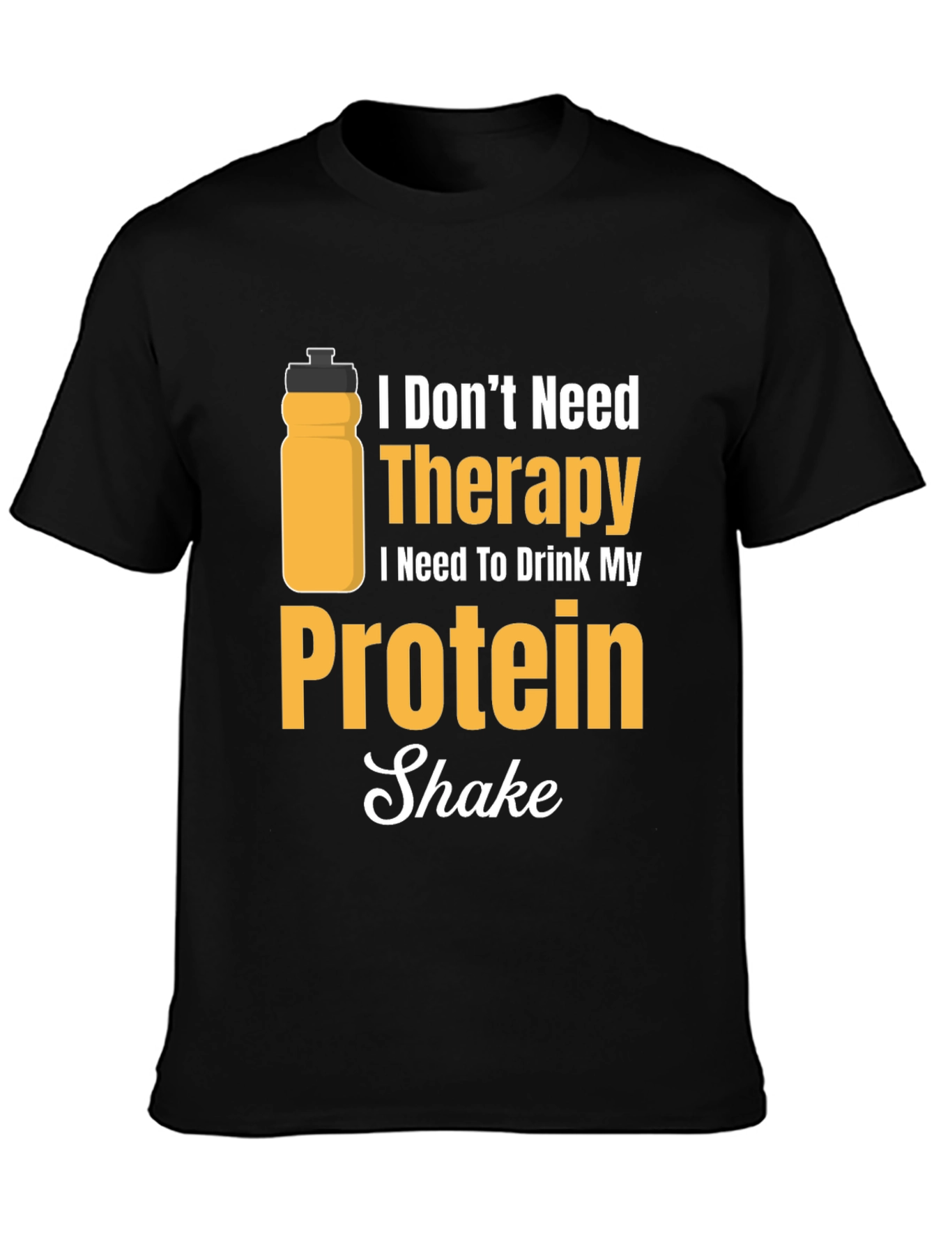 Protein Shake Therapy T-Shirt - Gym Workout Apparel
