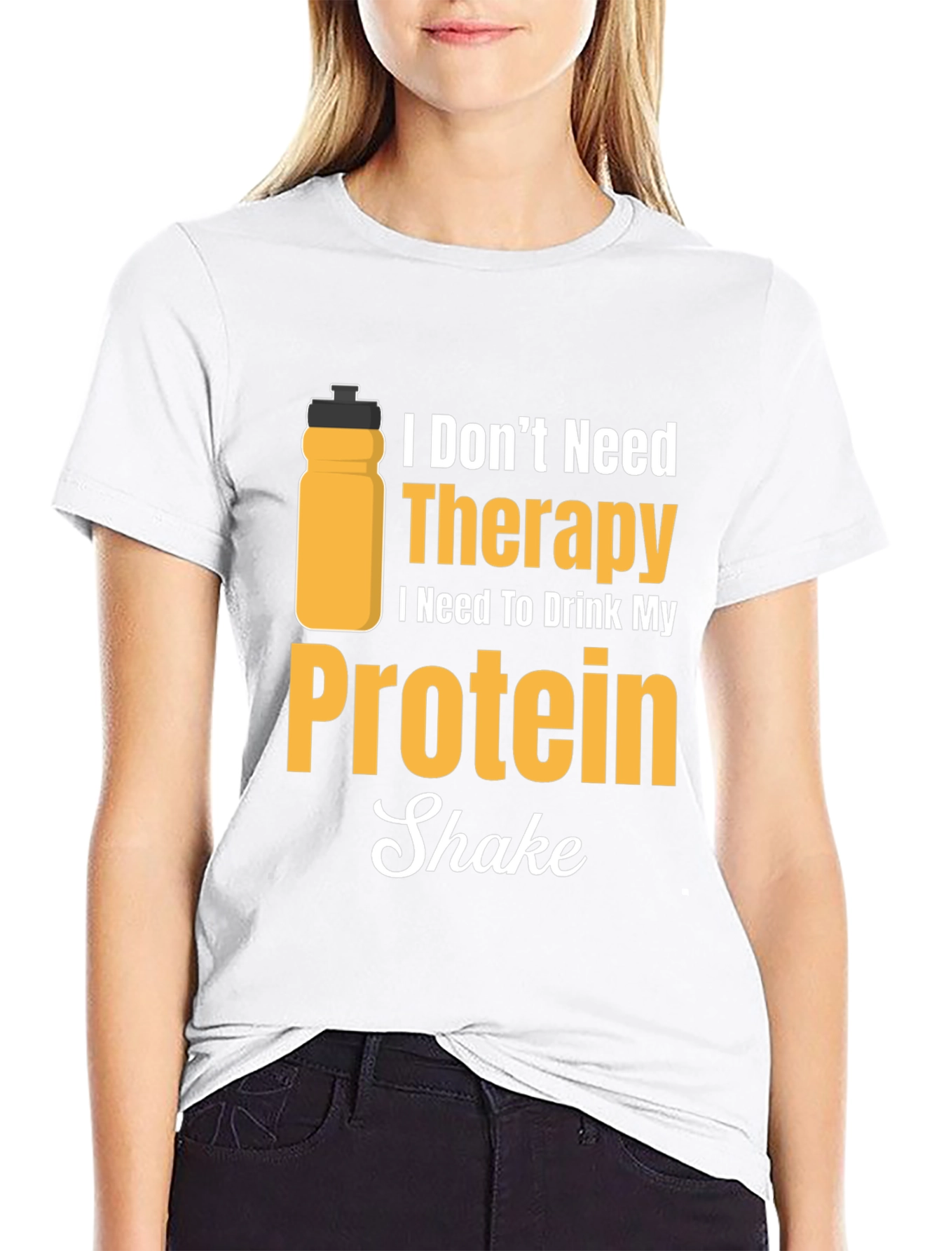 Protein Shake Therapy T-Shirt - Gym Workout Apparel