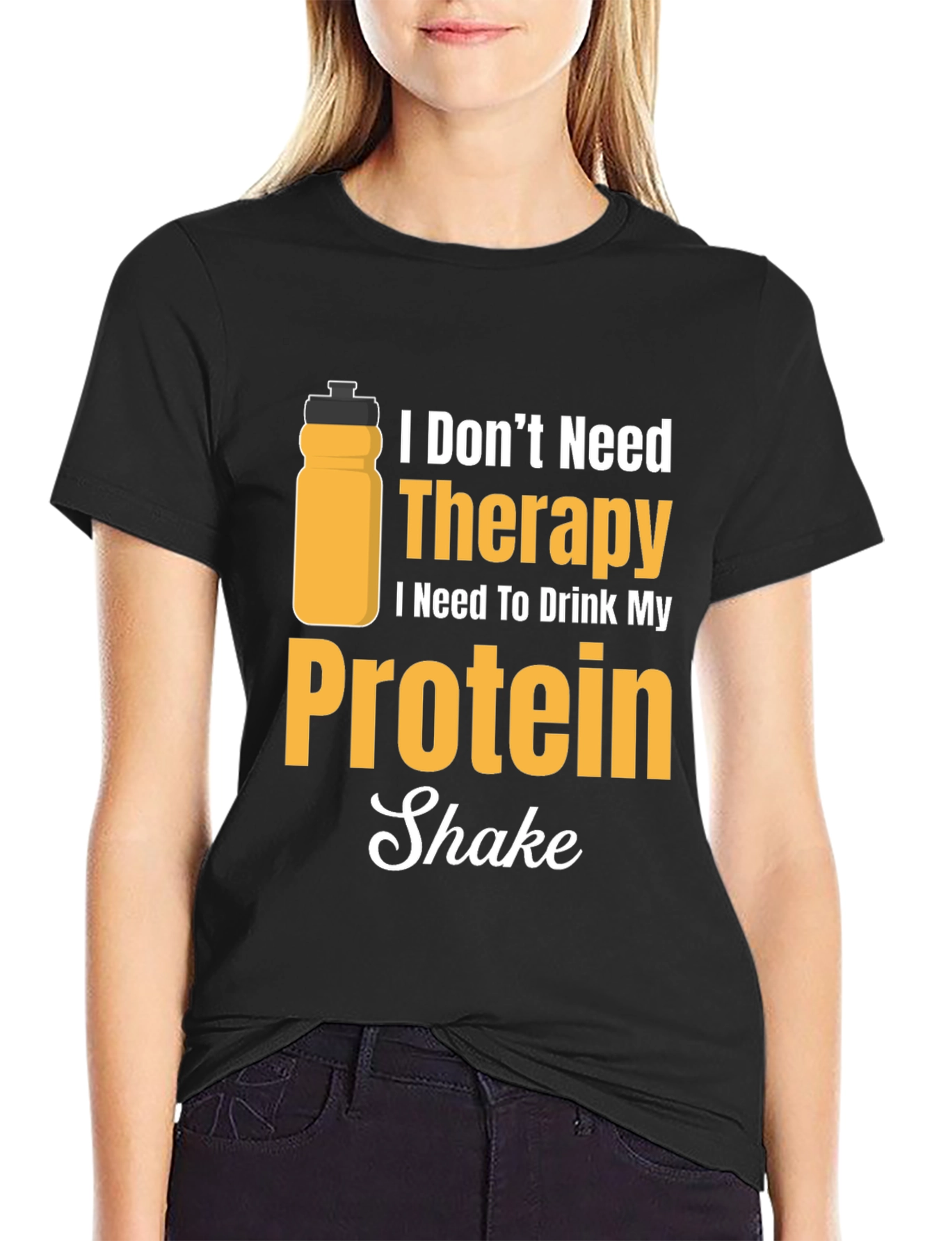 Protein Shake Therapy T-Shirt - Gym Workout Apparel