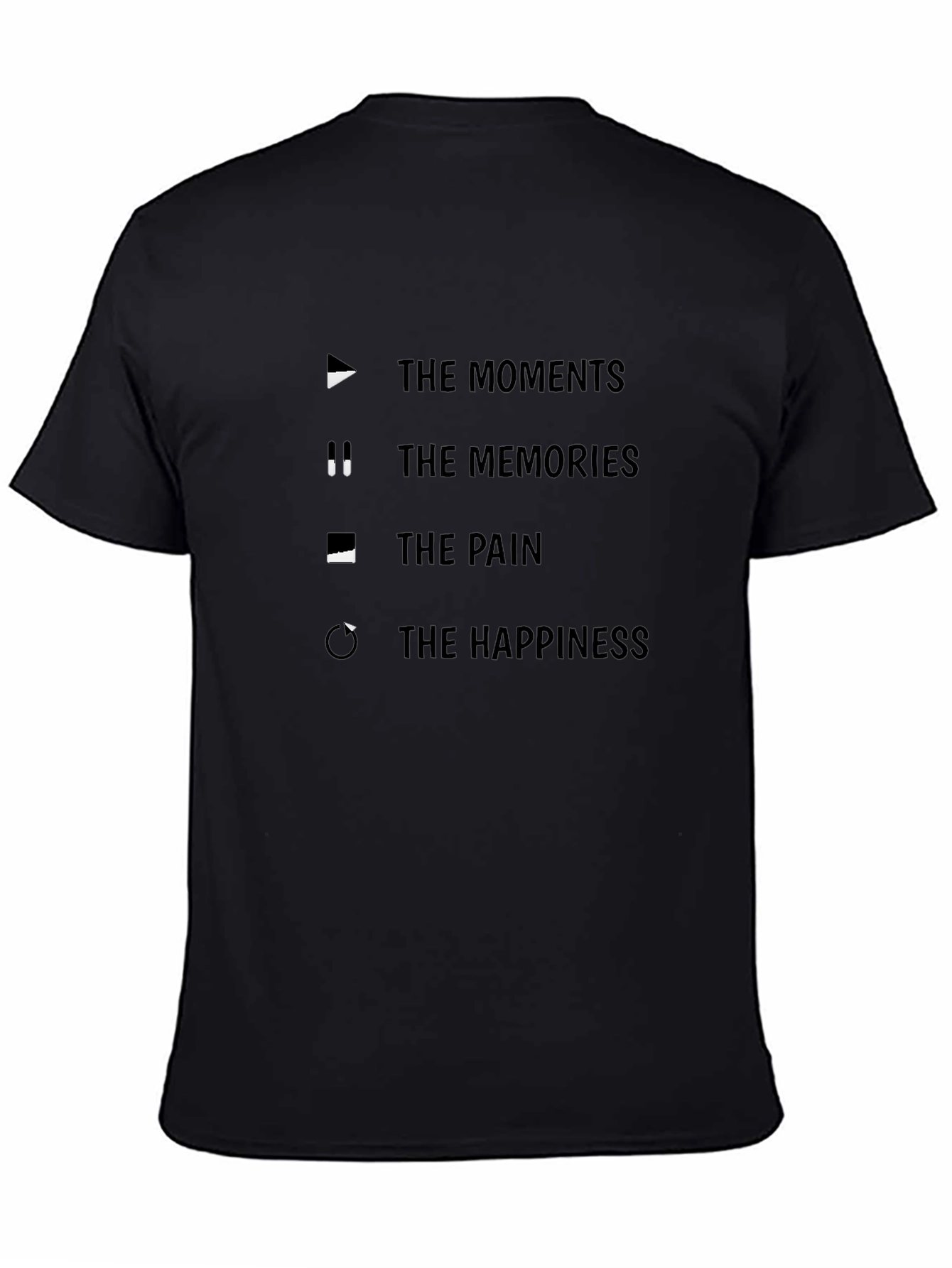 Moments Memories Pain Happiness Graphic T-Shirt