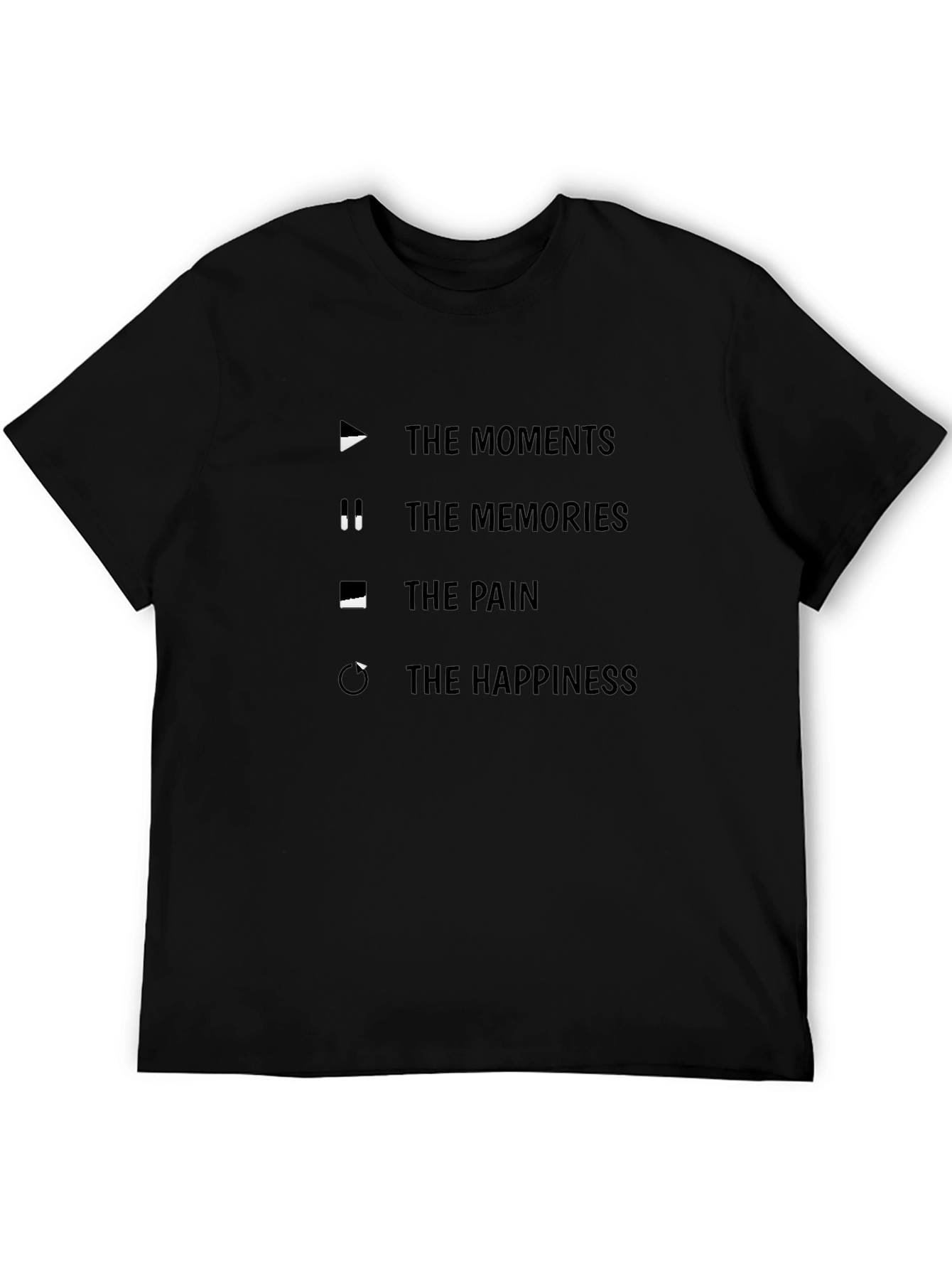 Moments Memories Pain Happiness Graphic T-Shirt