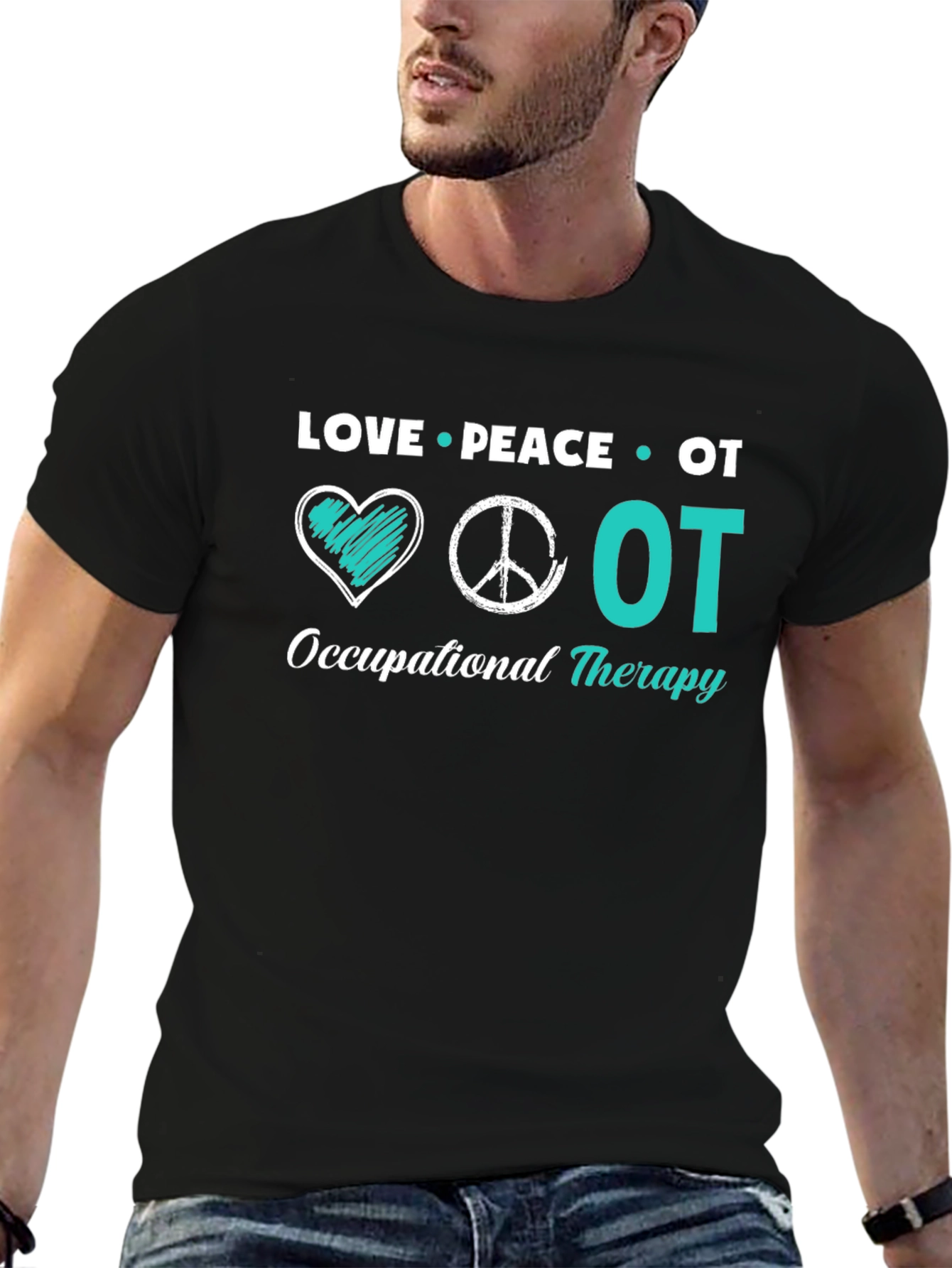 Love Peace OT Occupational Therapy T-Shirt
