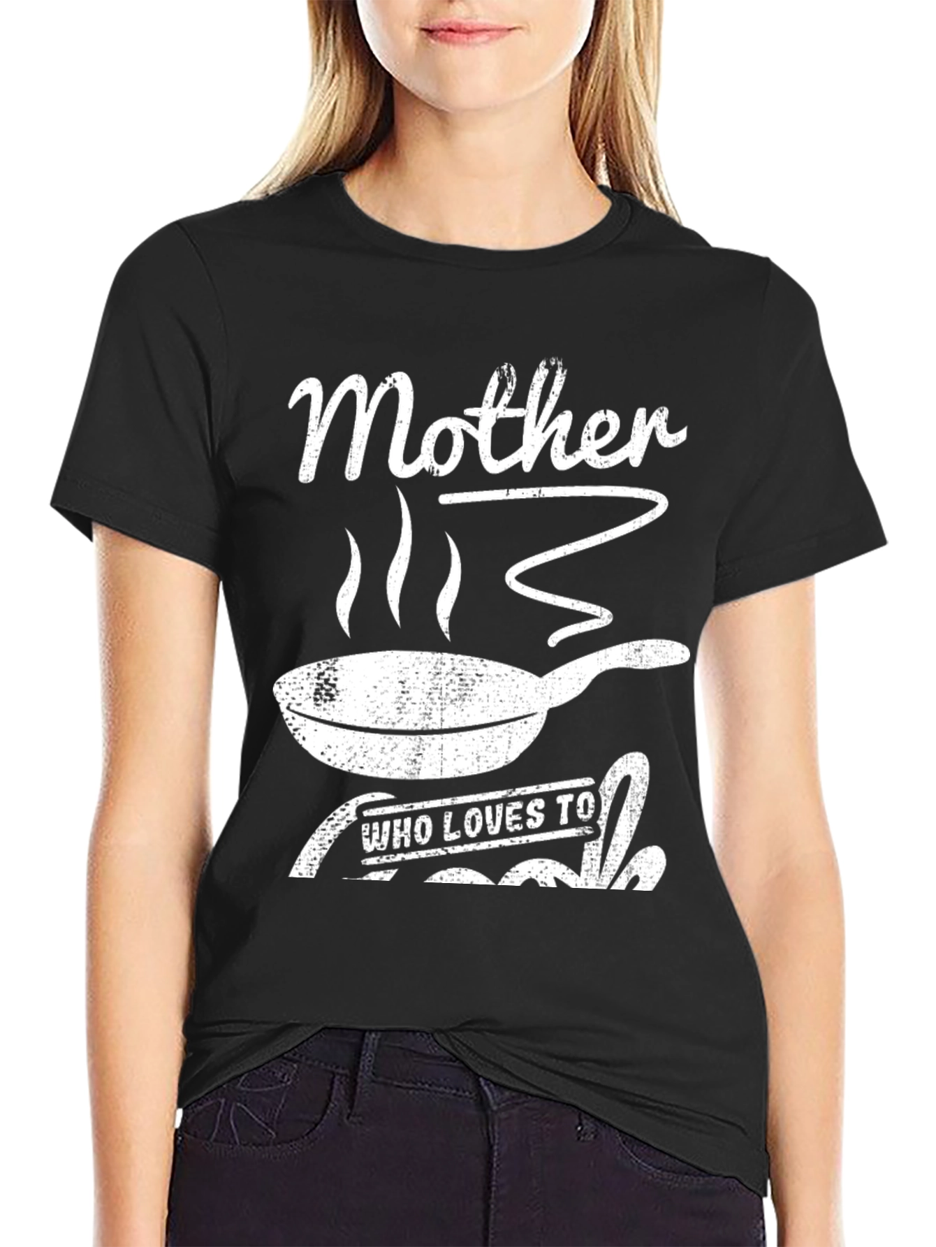 Mother Who Loves to Cook Black T-Shirt