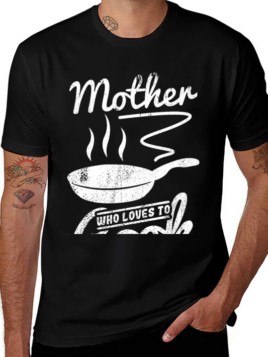 Mother Who Loves to Cook Black T-Shirt