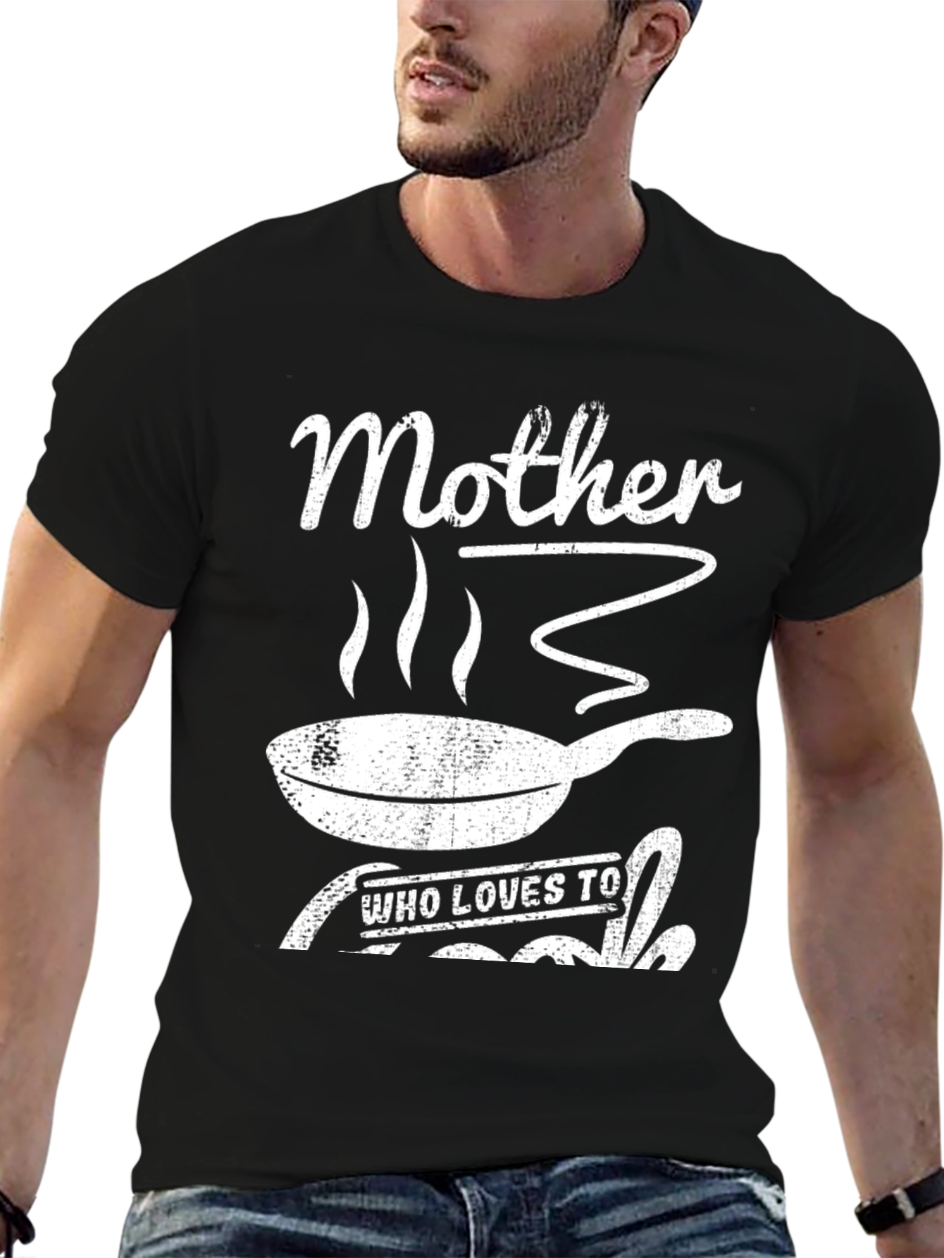 Mother Who Loves to Cook Black T-Shirt