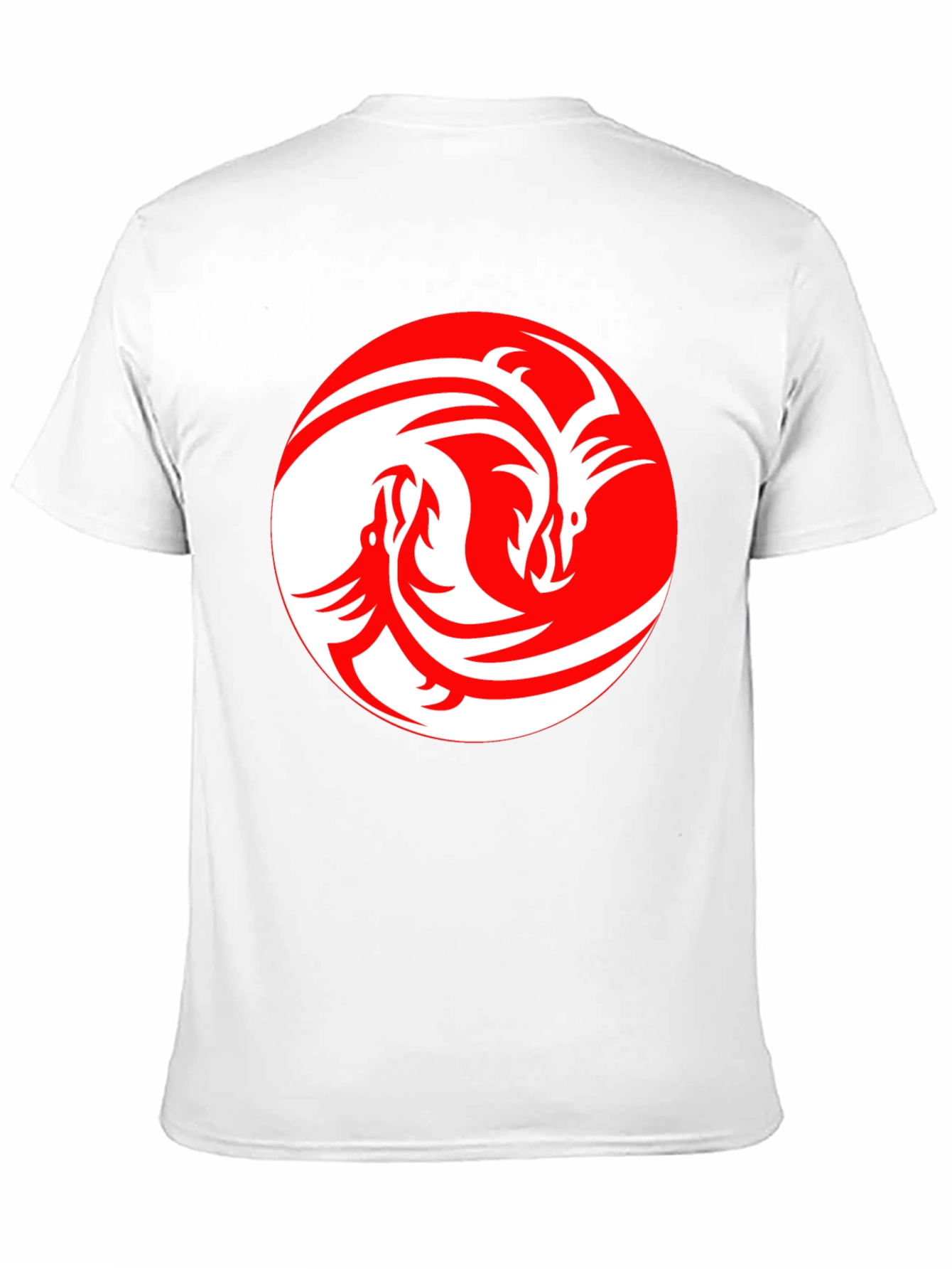Dragon Yin Yang Graphic Tee - Black