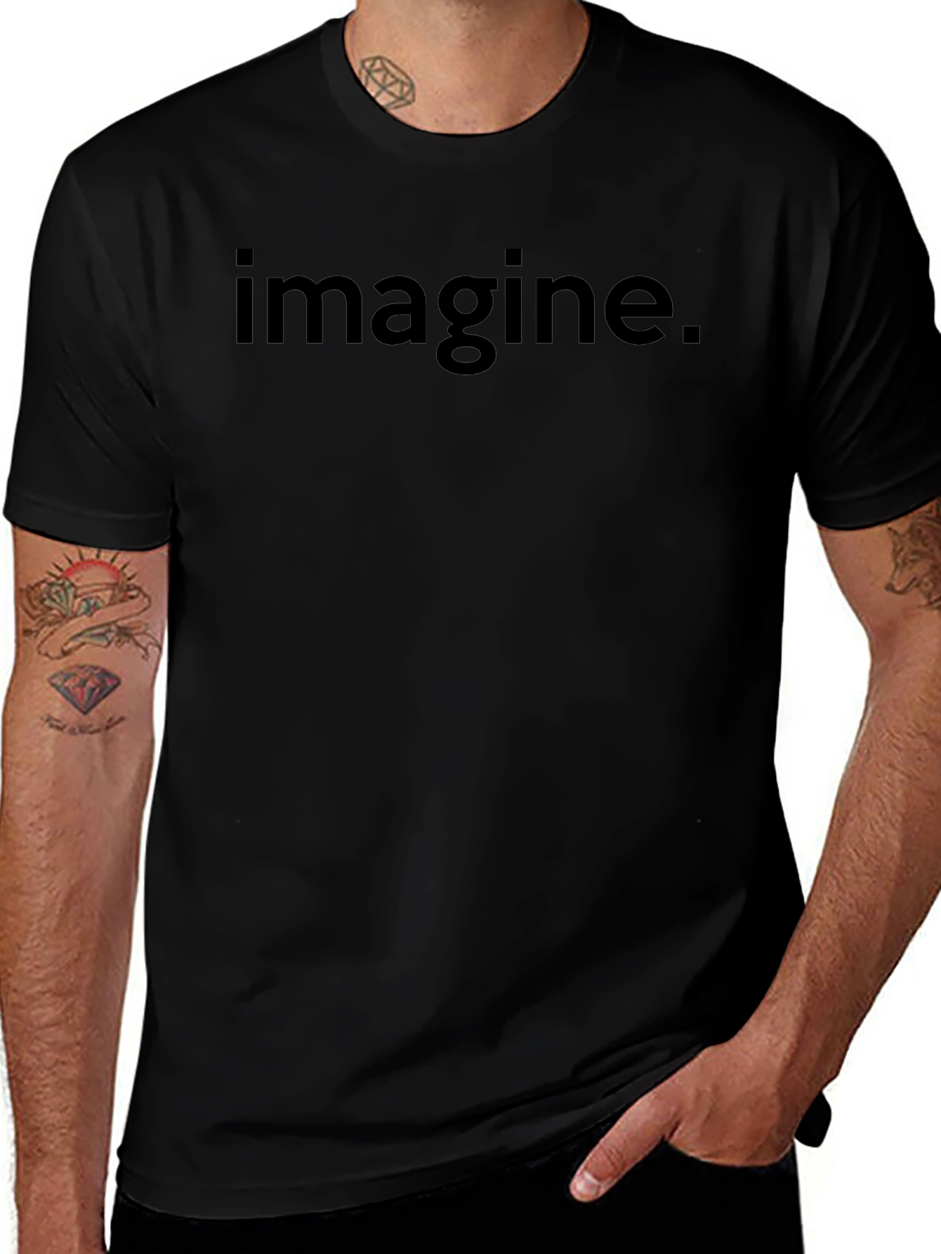 Imagine Graphic T-Shirt - Black