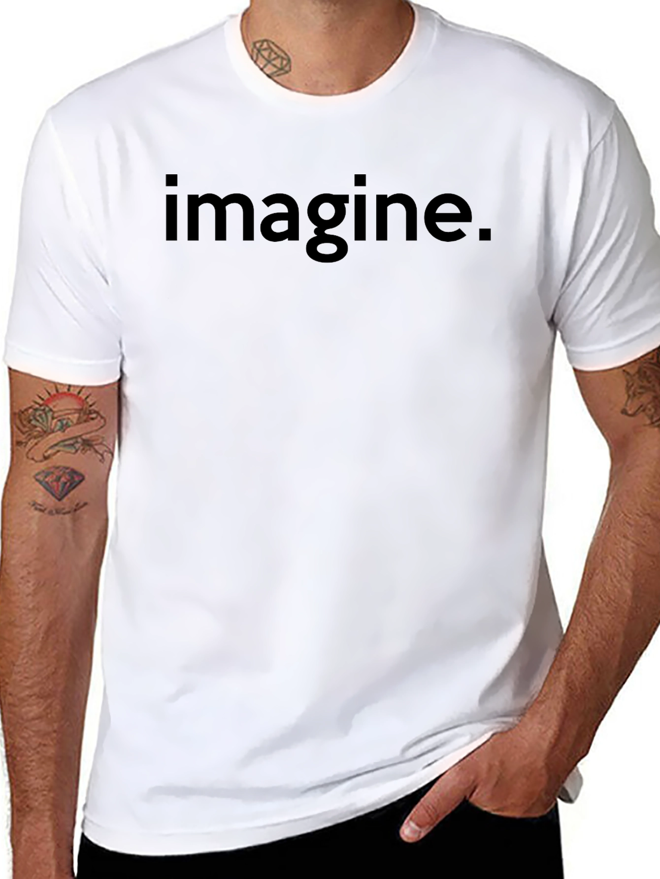 Imagine Graphic T-Shirt - Black