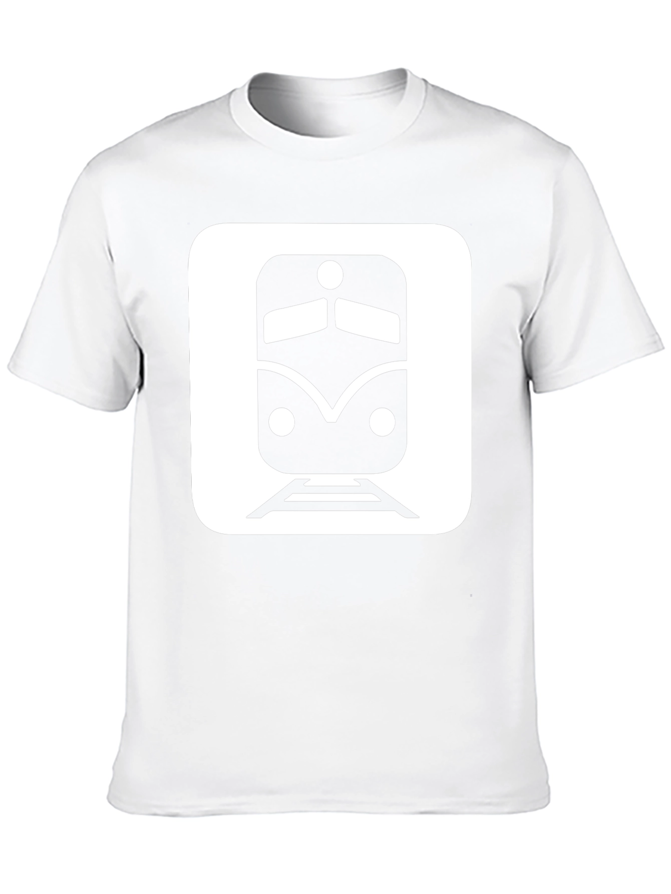 Train Graphic Tee - Stylish Black Cotton T-Shirt