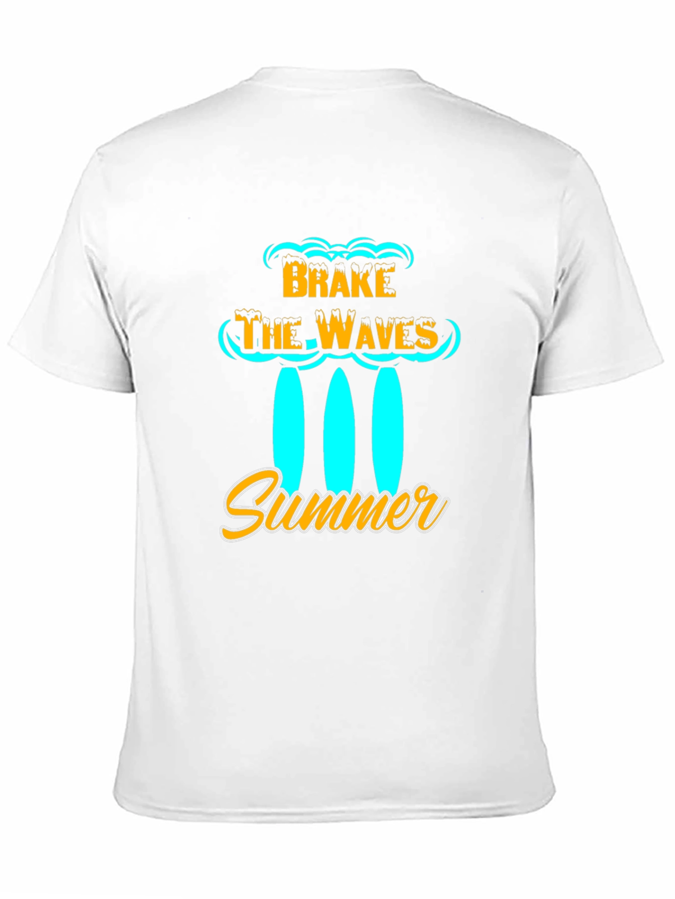 Brake the Waves Summer Black T-Shirt