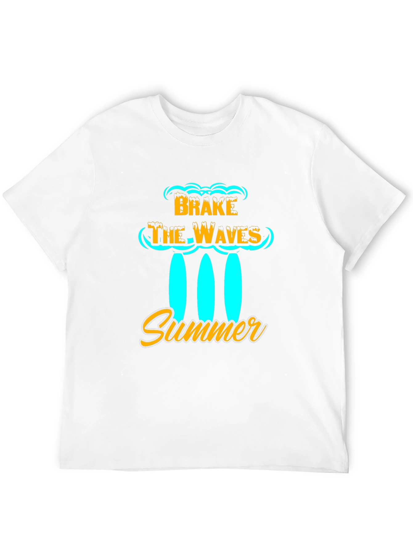 Brake the Waves Summer Black T-Shirt